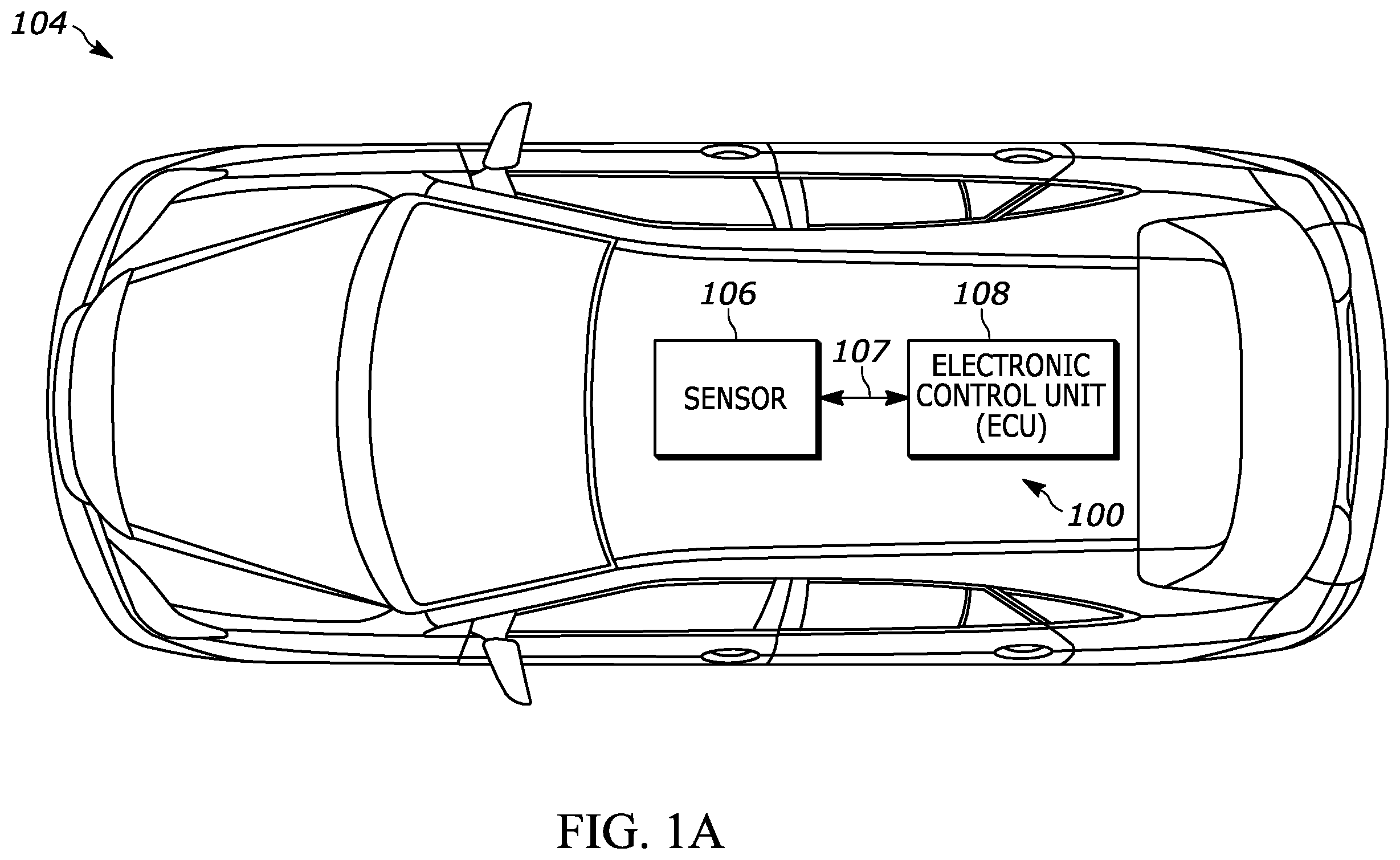 Patent US11847833 Figure 1 – Broad coverage non-contact obstacle detection