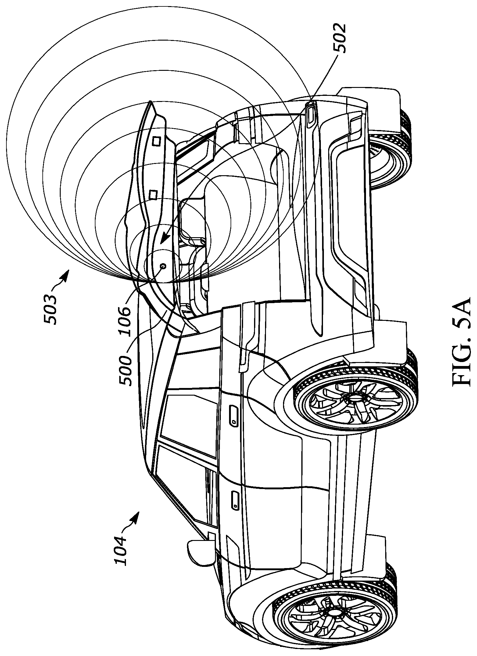 Patent US11847833 Figure 9 – Broad coverage non-contact obstacle detection