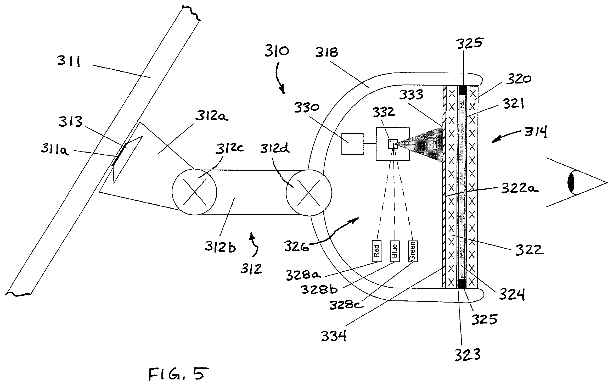Patent US11847836 Figure 3 – Vehicular control system with road curvature determination