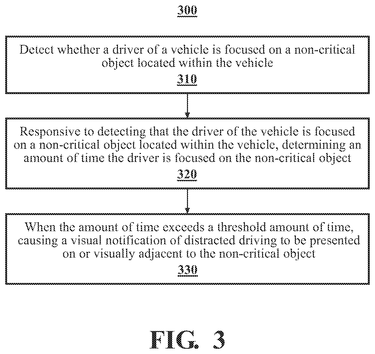 Patent US11847840 Figure 3 – Visual notification of distracted driving