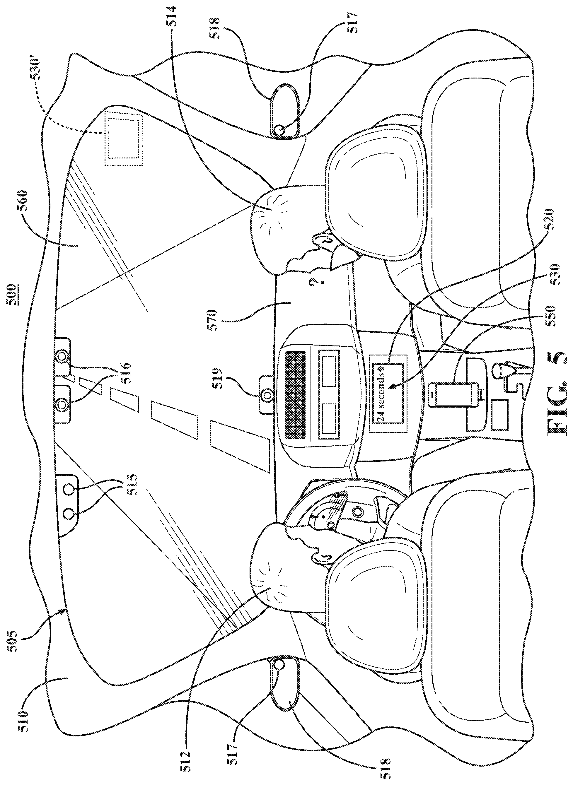 Patent US11847840 Figure 5 – Visual notification of distracted driving