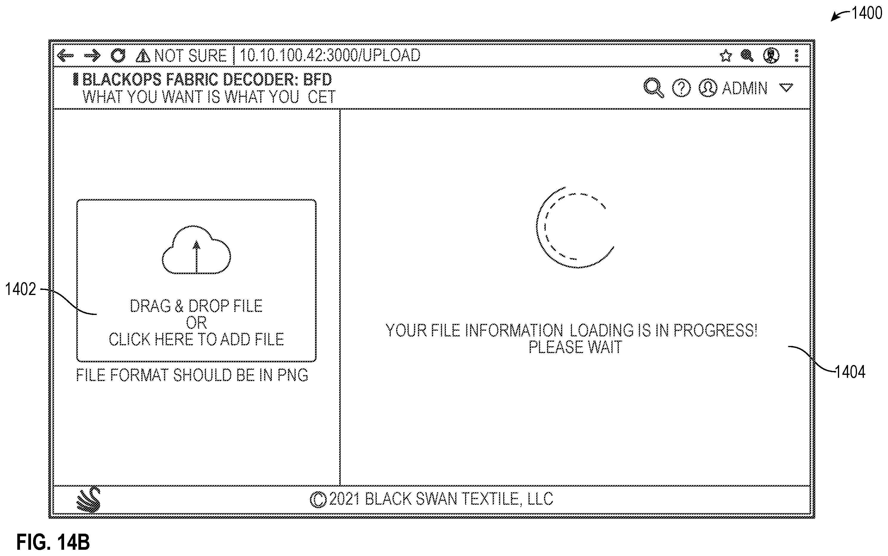 Patent US11847842 Figure 14 – Systems and method for textile fabric construction
