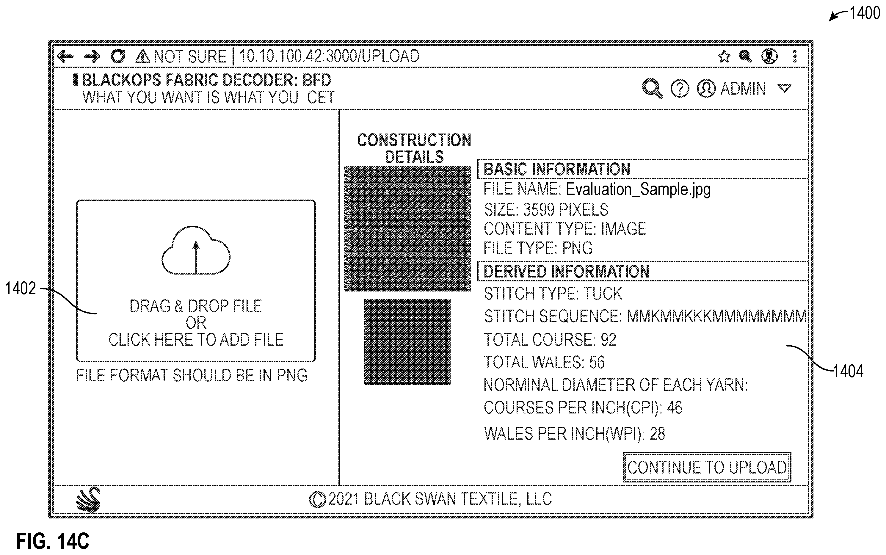 Patent US11847842 Figure 15 – Systems and method for textile fabric construction