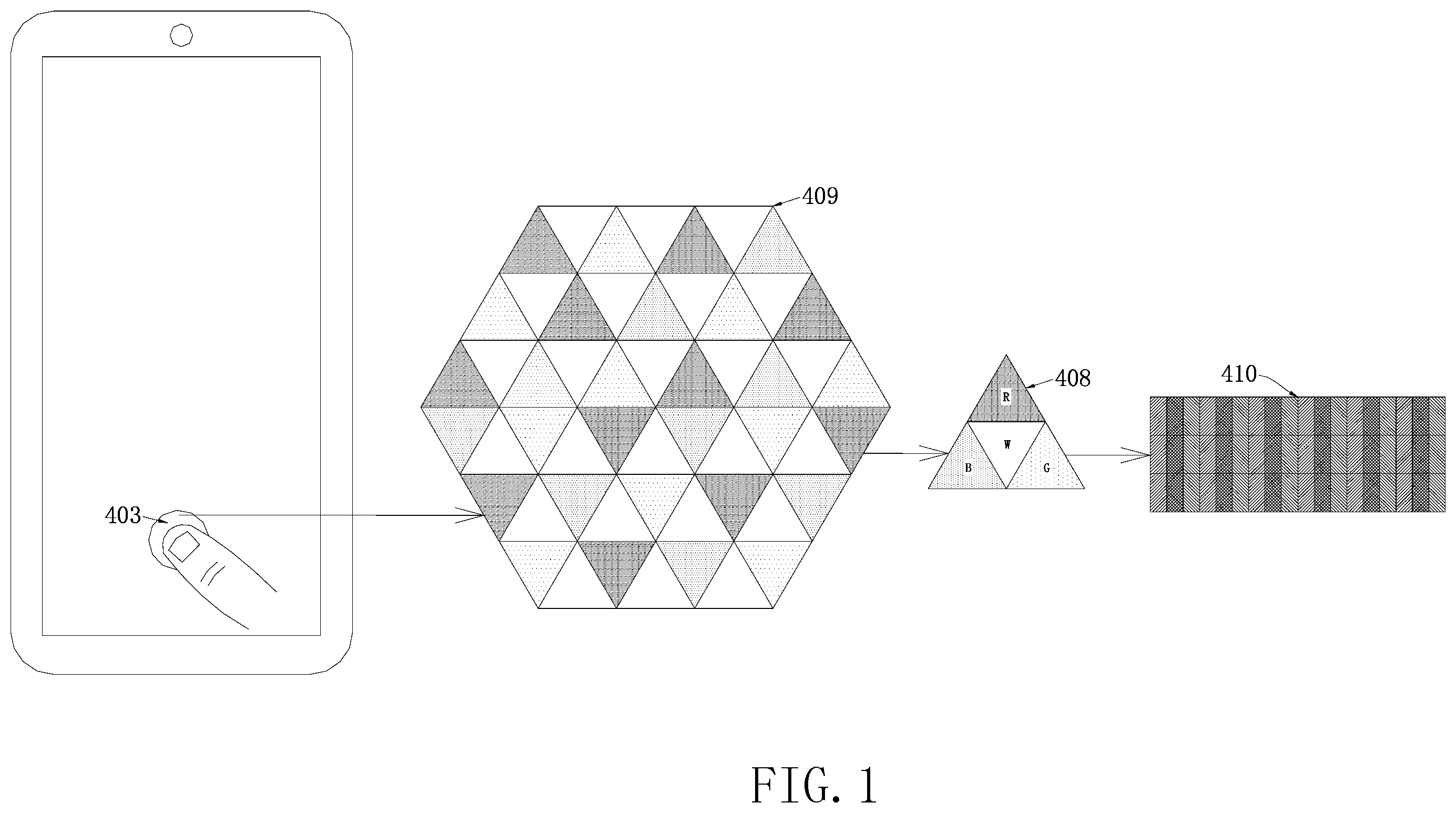 Patent US11847843 Figure 1 – Under-screen optical fingerprint identification apparatus and fingerprint identification method