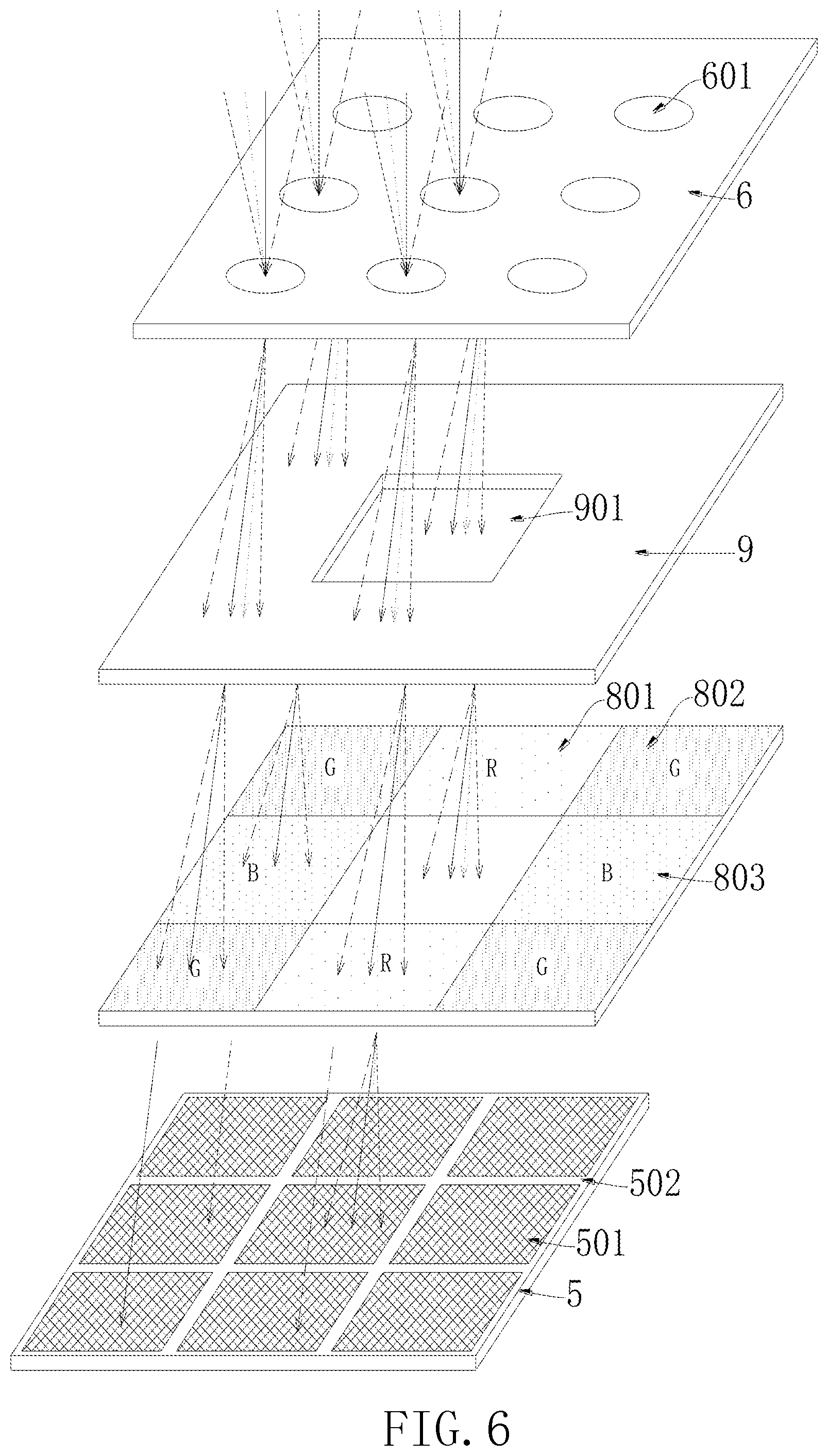 Patent US11847843 Figure 5 – Under-screen optical fingerprint identification apparatus and fingerprint identification method