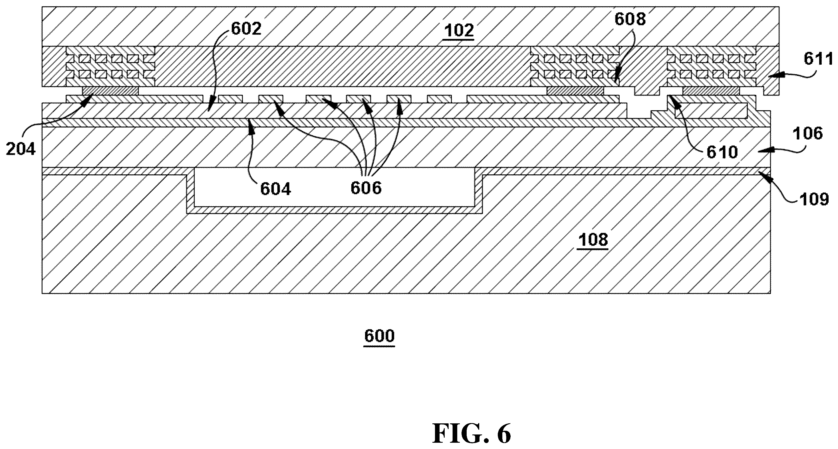 Patent US11847851 Figure 7 – Integrated piezoelectric microelectromechanical ultrasound transducer (PMUT) on integrated circuit (IC) for fingerprint sensing