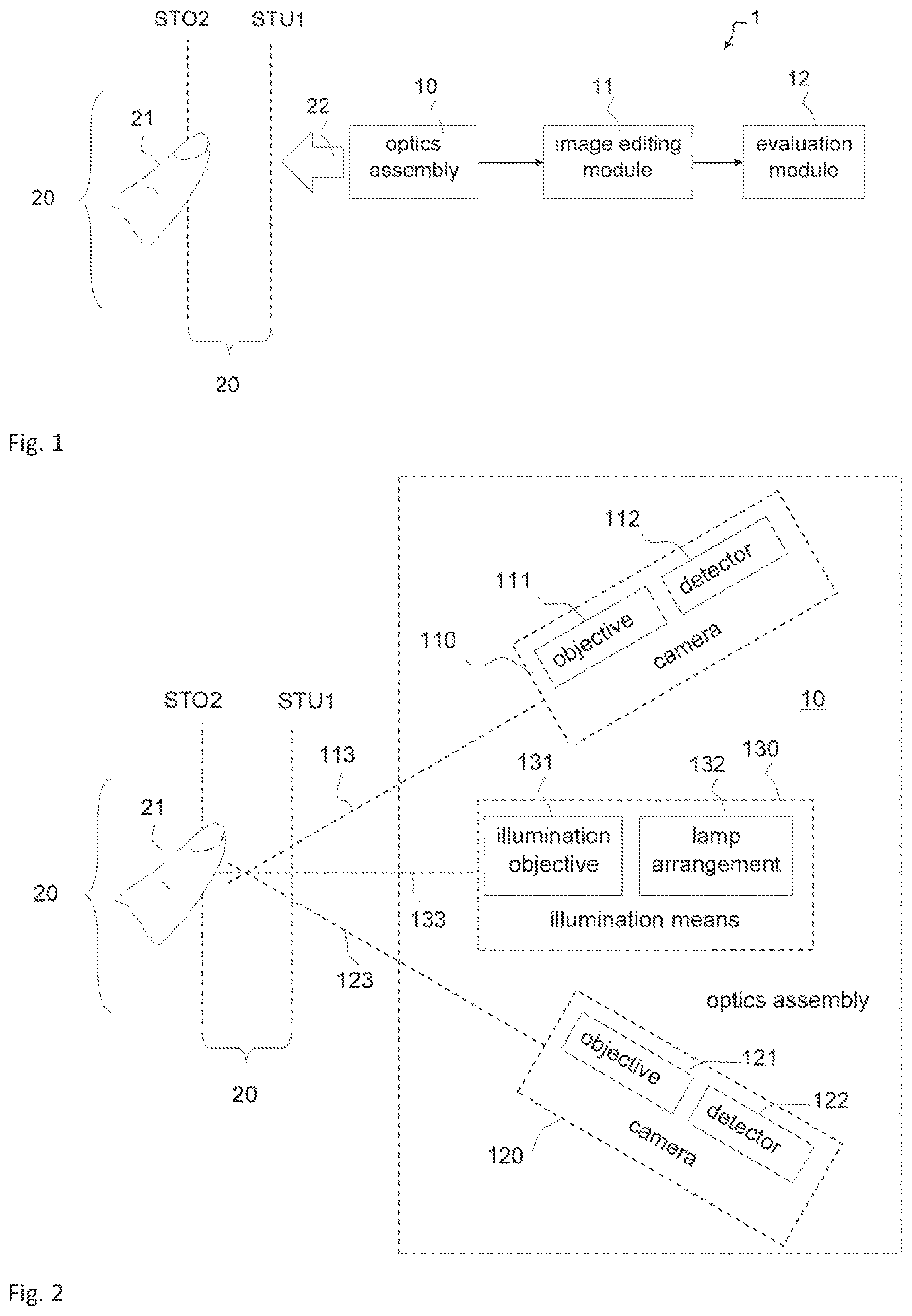 Patent US11847853 Figure 1 – Device for optical imaging of features of a hand
