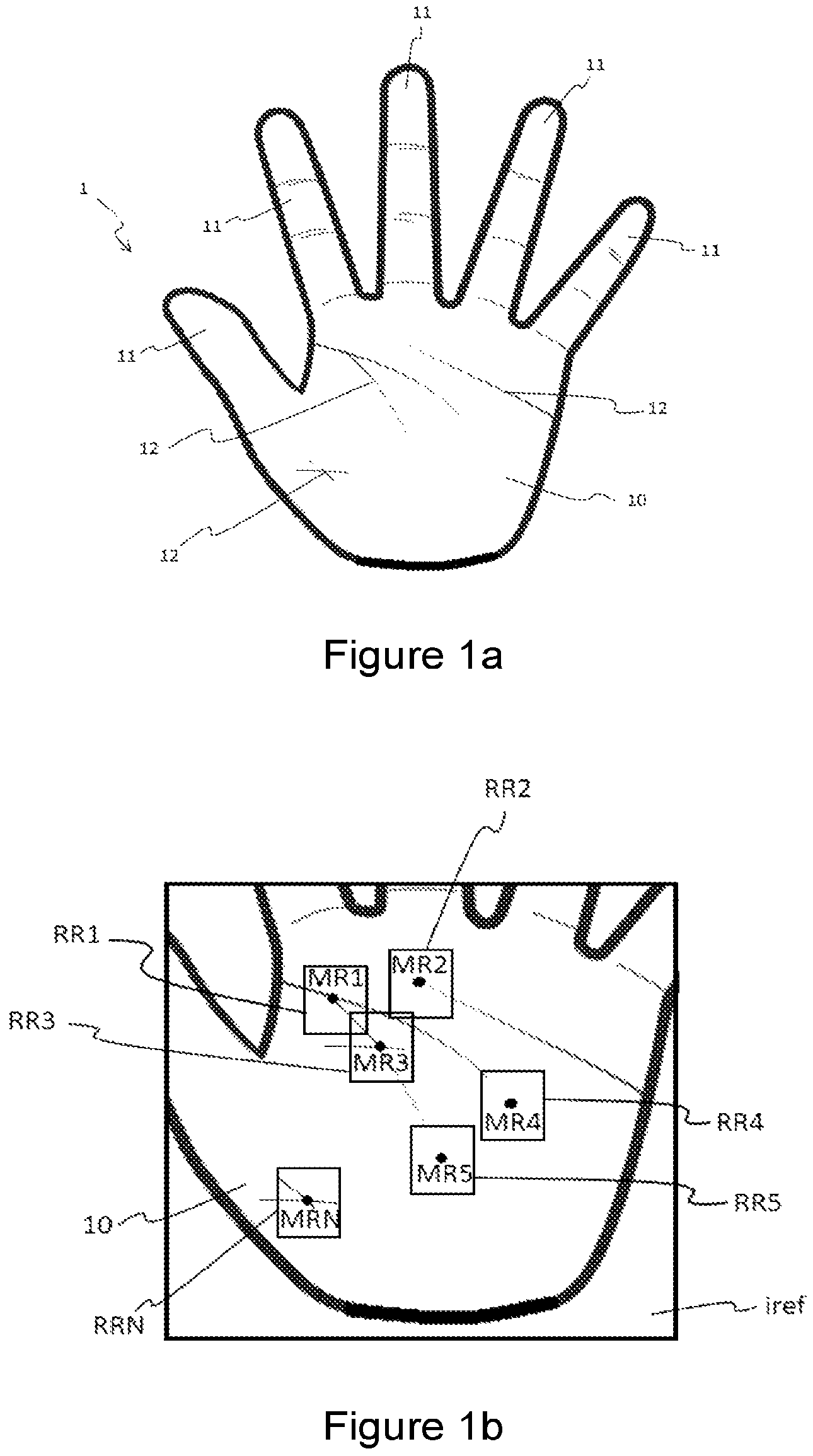 Patent US11847856 Figure 1 – Method for matching an image of a palm of an individual with at least one image from a plurality of reference palm images