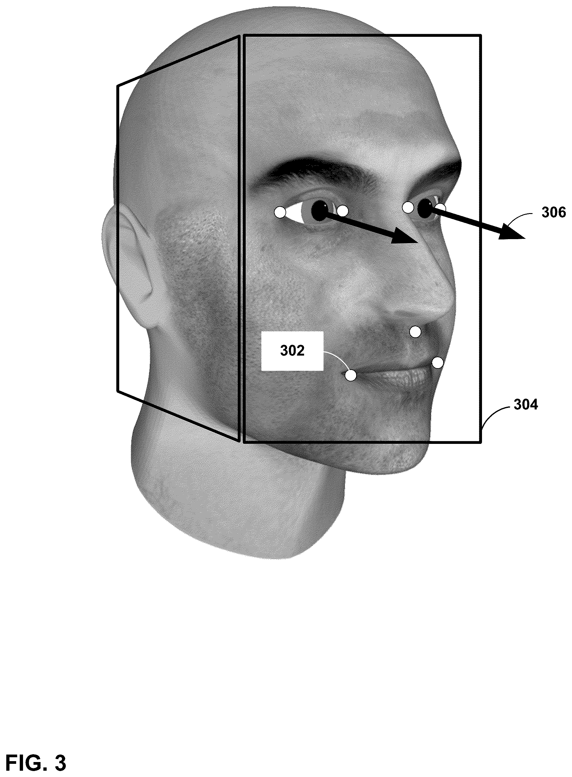 Patent US11847858 Figure 3 – Vehicle occupant engagement using three-dimensional eye gaze vectors
