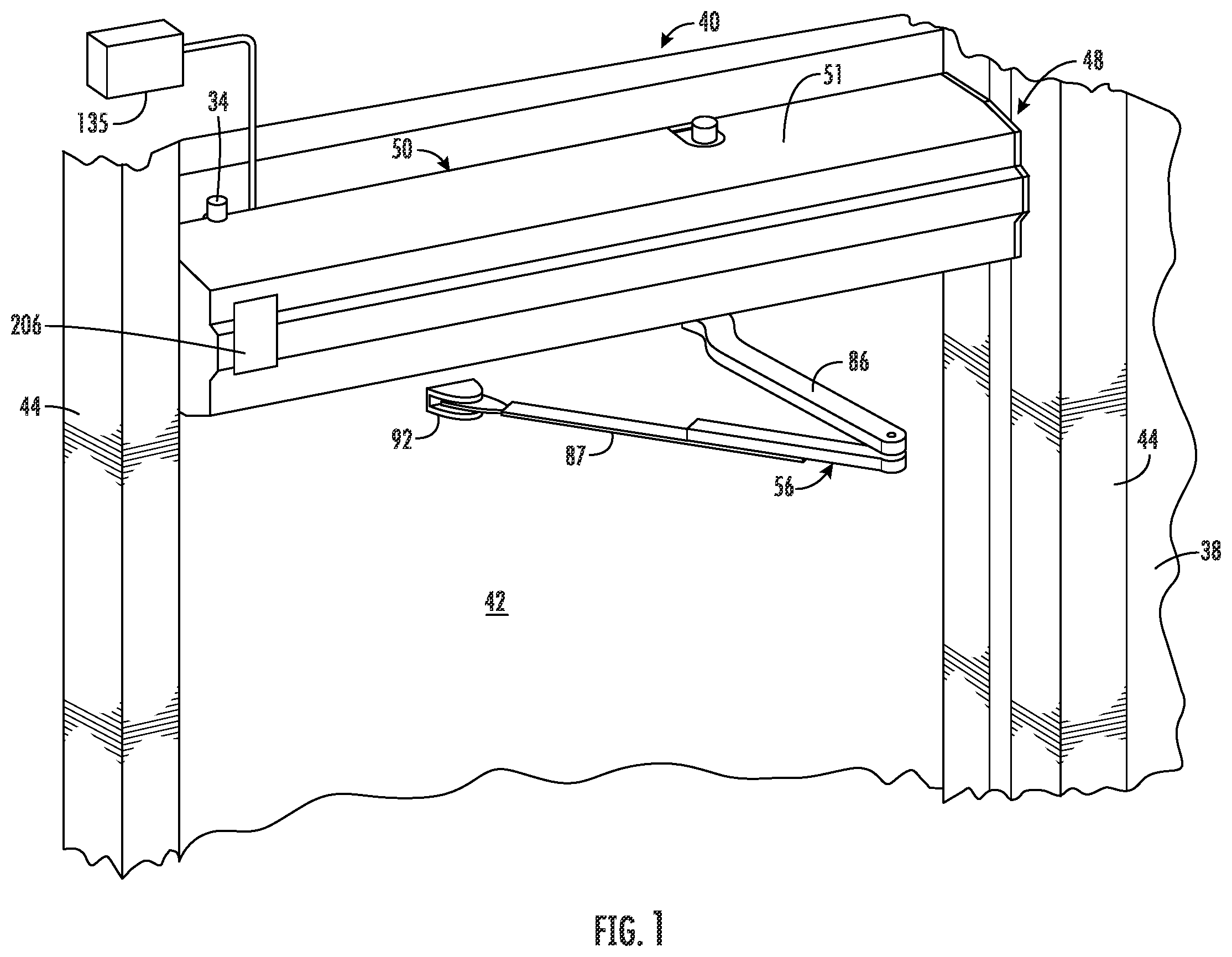 Patent US11847864 Figure 1 – Door system with authentication and activation