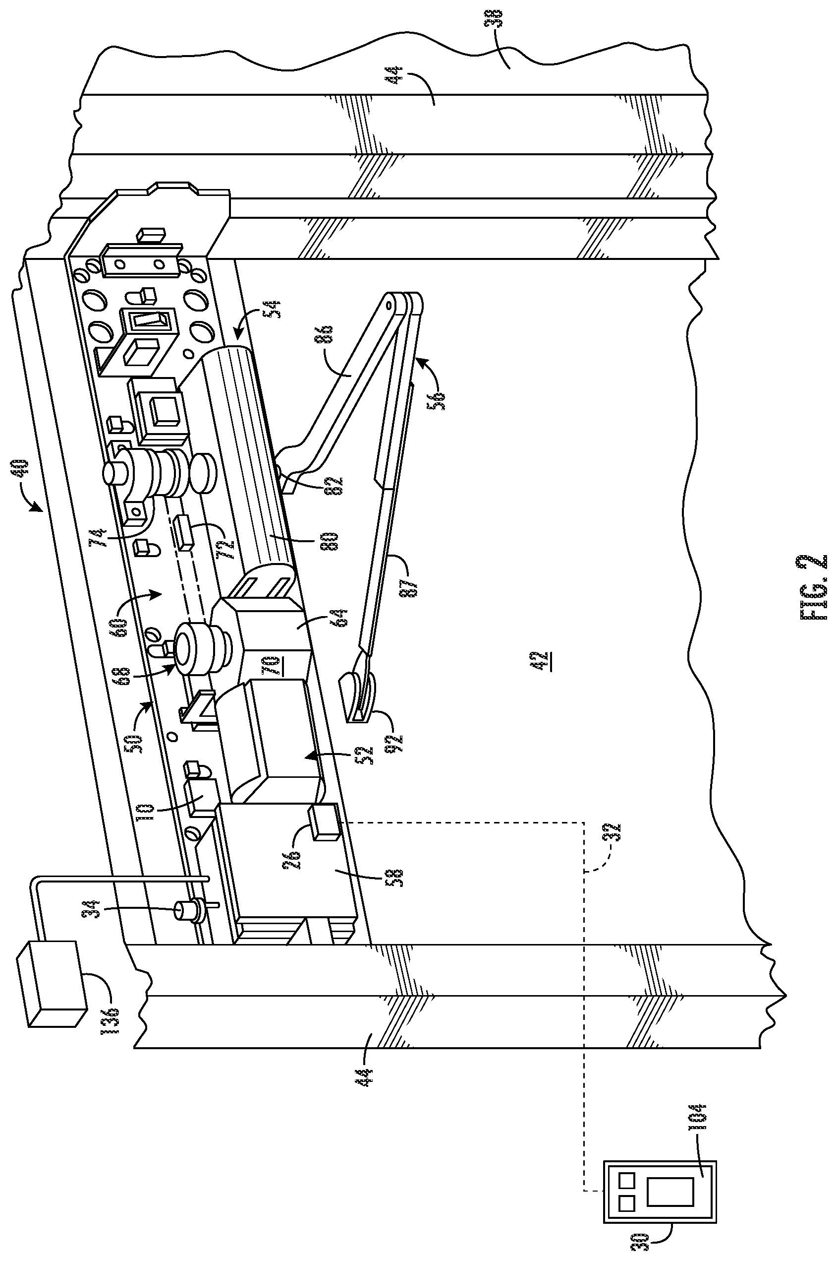 Patent US11847864 Figure 2 – Door system with authentication and activation
