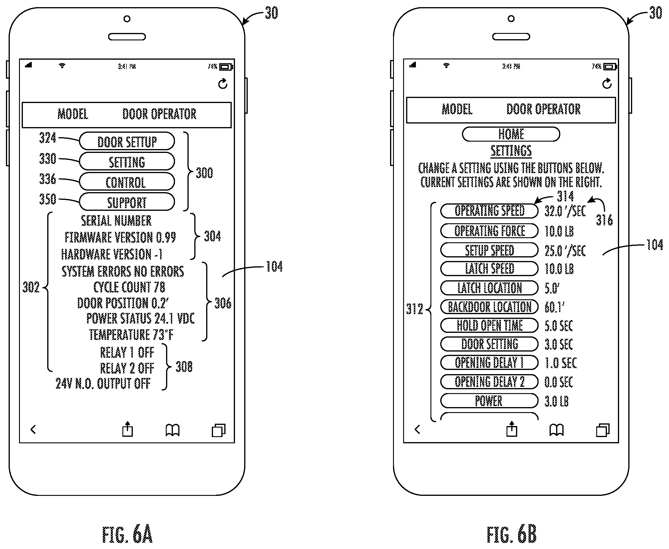 Patent US11847864 Figure 6 – Door system with authentication and activation
