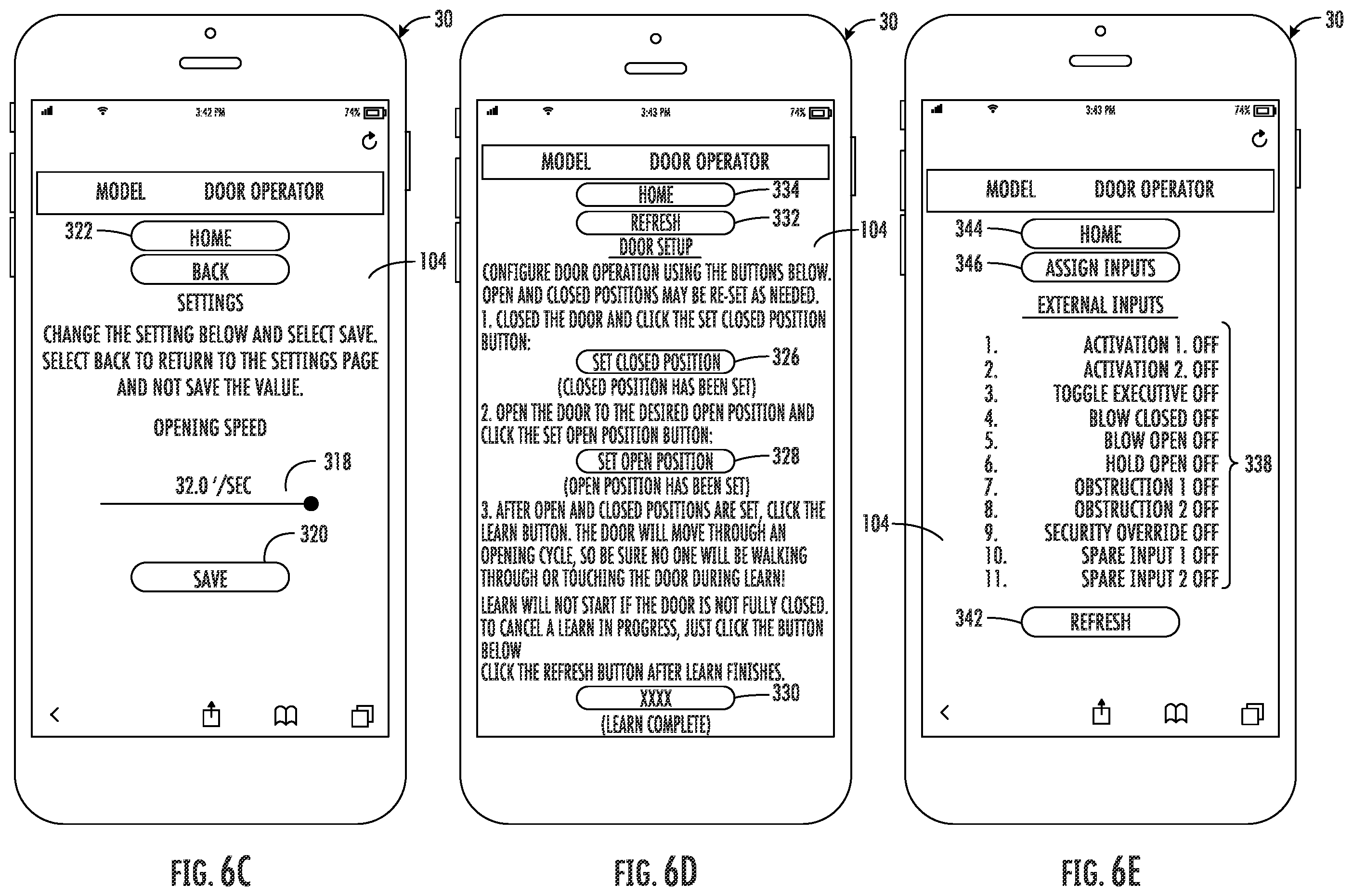 Patent US11847864 Figure 7 – Door system with authentication and activation