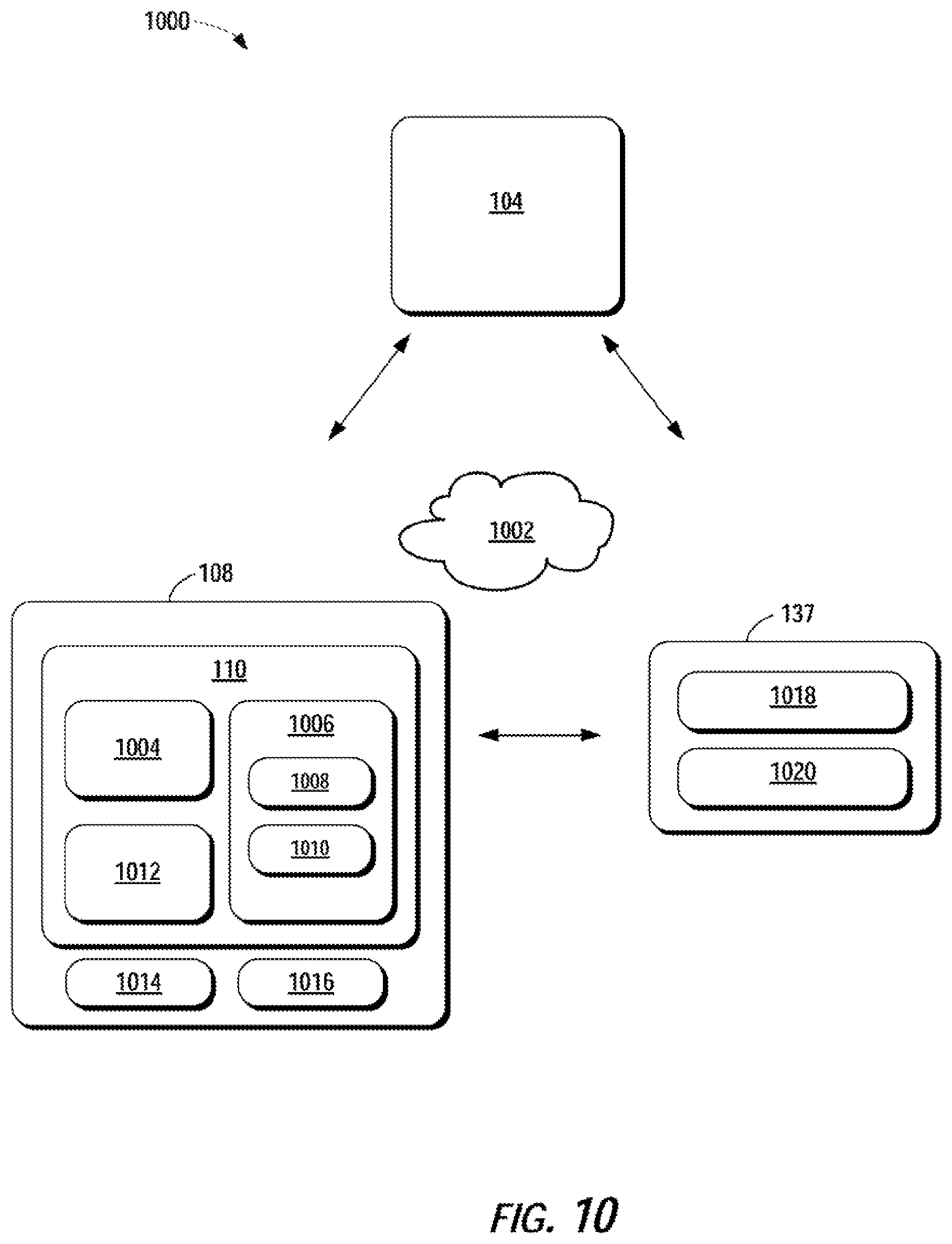 Patent US11847870 Figure 10 – Vehicle management system