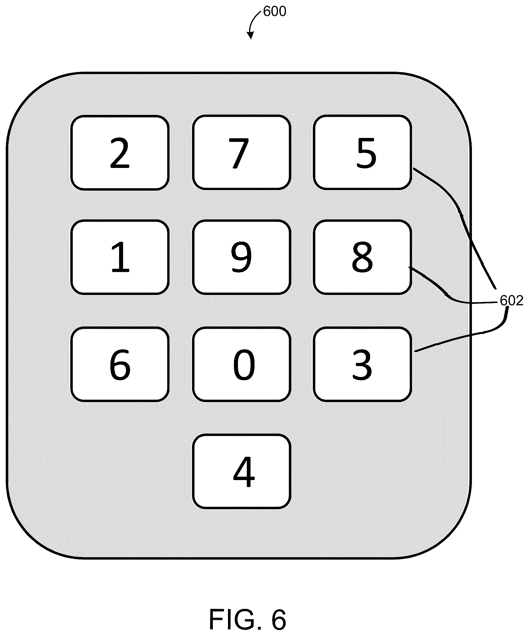 Patent US11847876 Figure 7 – Systems and methods of secure pin code entry