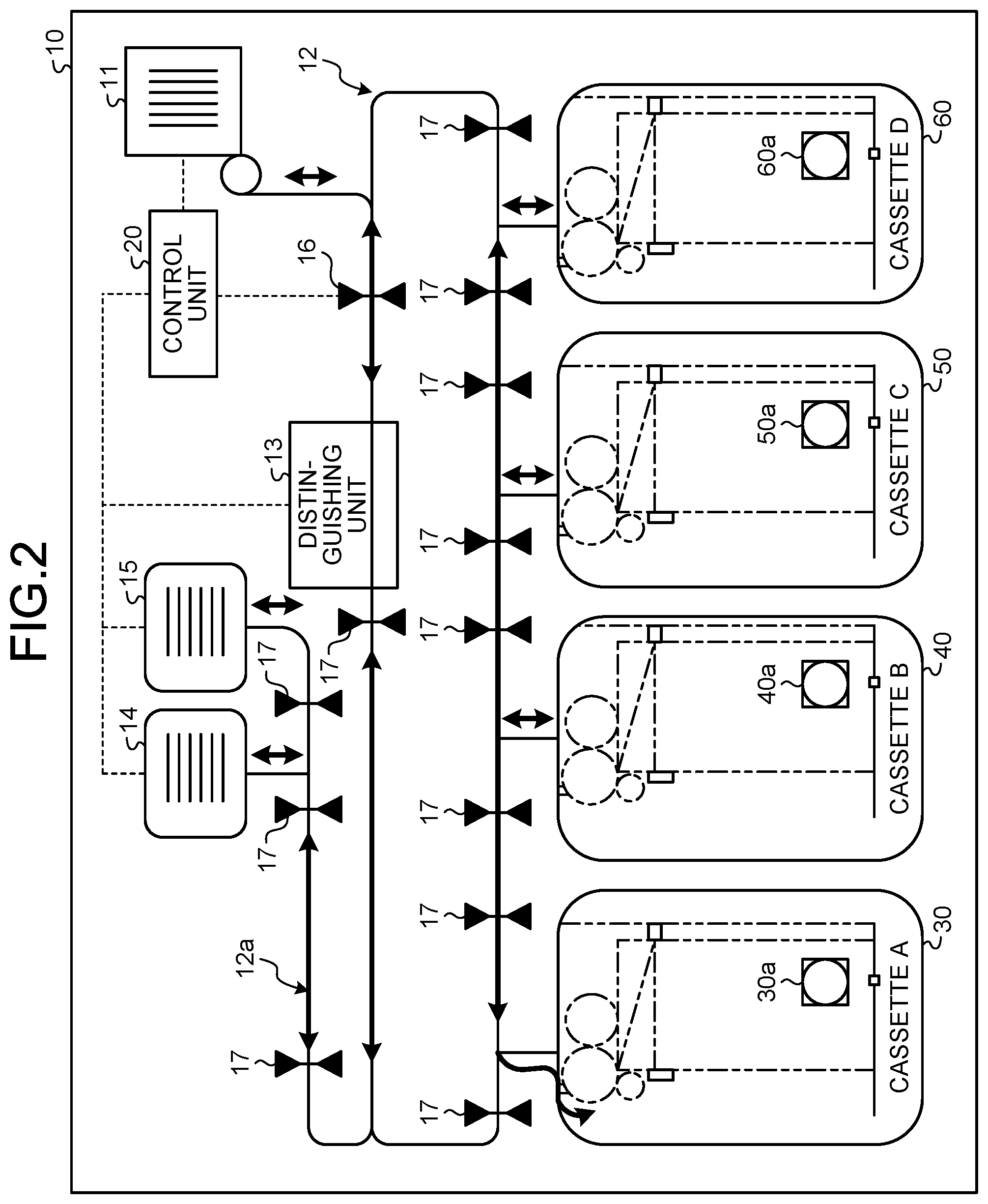 Patent US11847878 Figure 2 – Banknote handling apparatus, banknote storage method, and non-transitory computer-readable recording medium