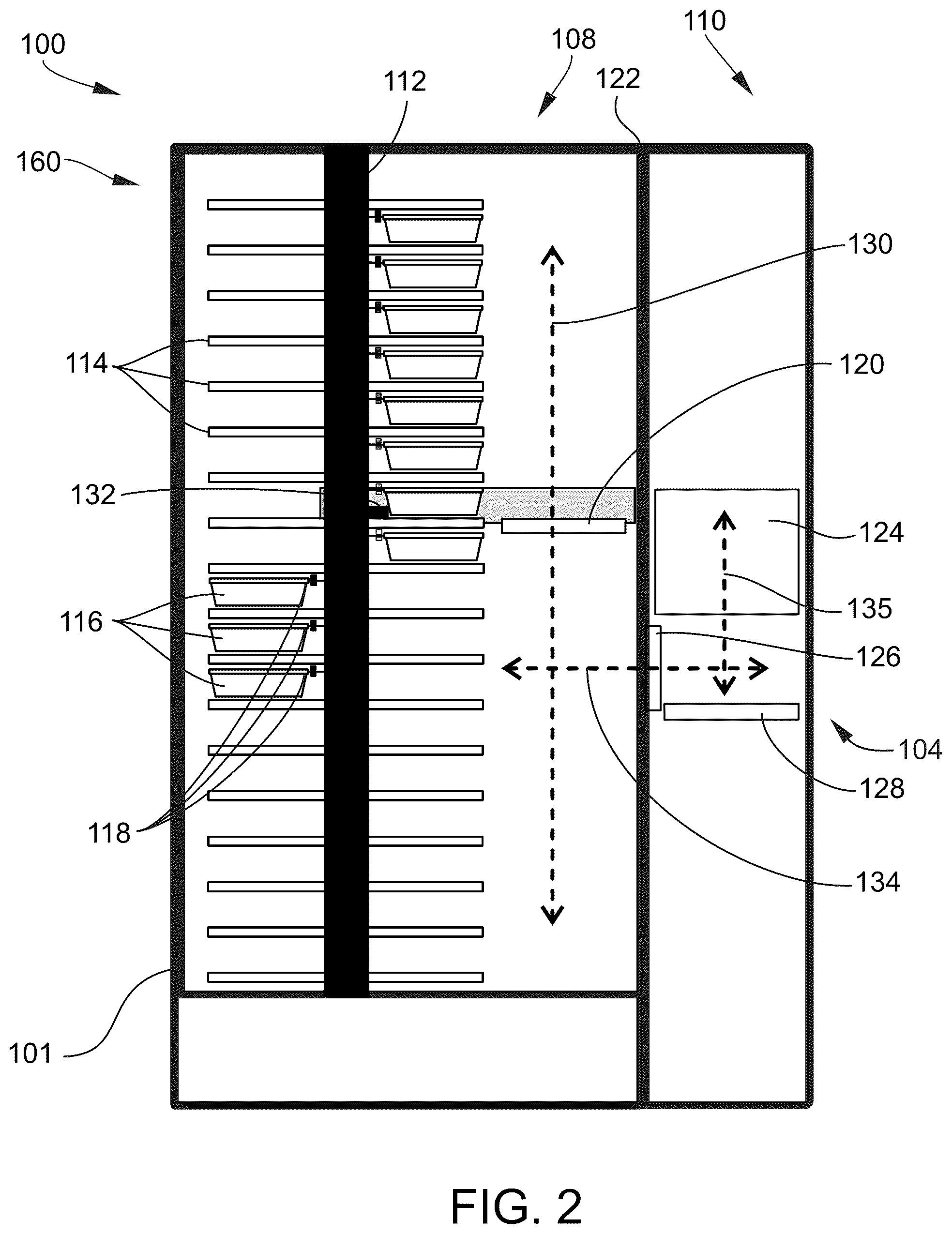 Patent US11847881 Figure 2 – Vending machine and opening systems and methods