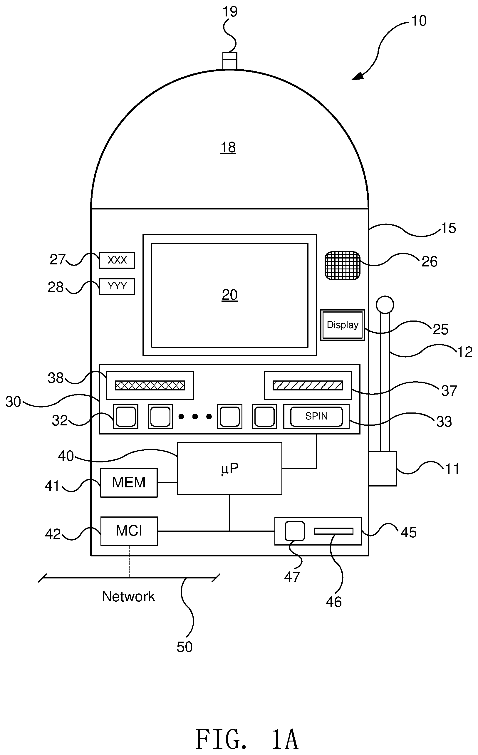 Patent US11847886 — System and method for measuring gaming player behavior — Figure 1