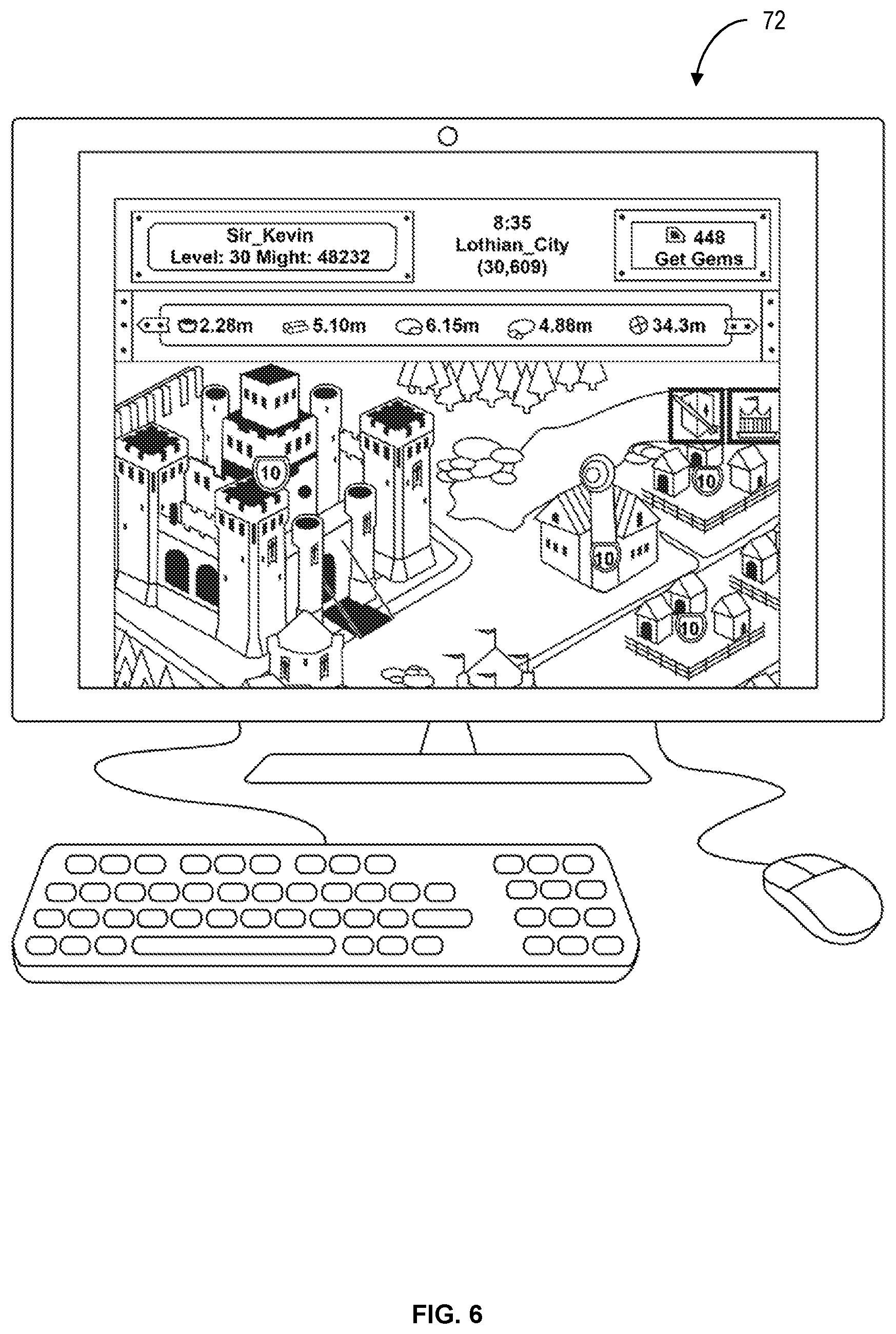 Patent US11847887 Figure 6 – System and method for dynamically adjusting prizes or awards based on a platform