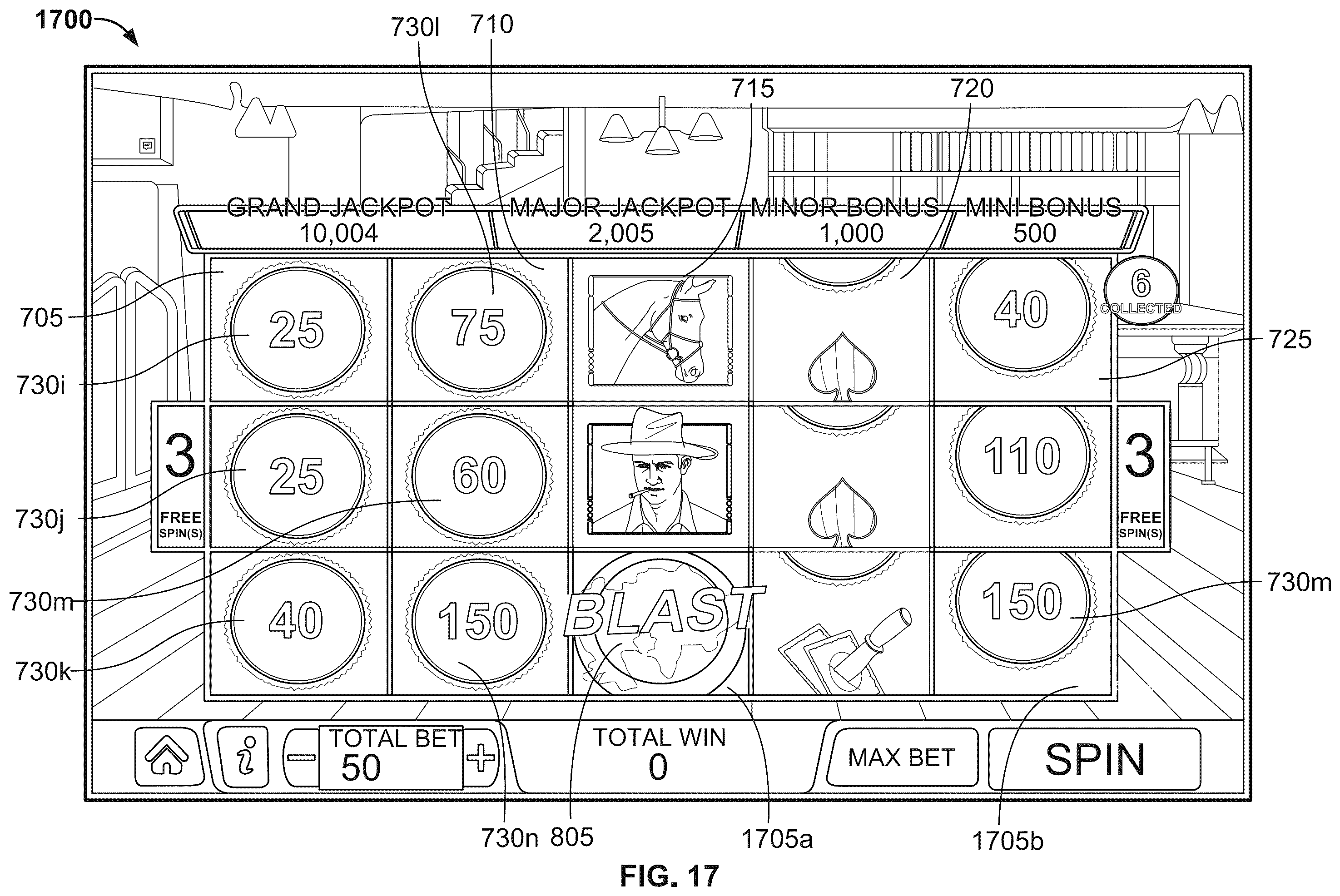 Patent US11847892 Figure 17 – Controlling an electronic gaming machine to provide a prize on symbol trigger