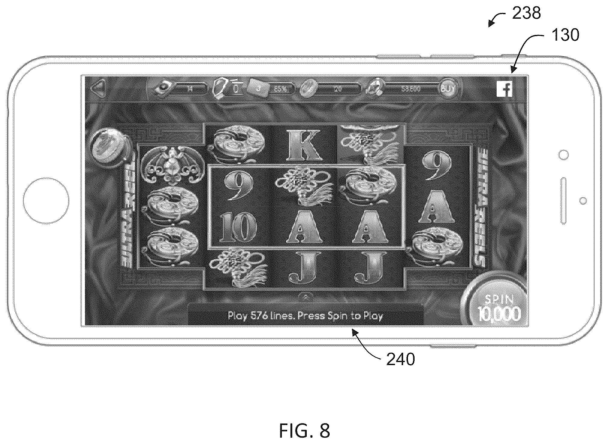 Patent US11847894 Figure 10 – Gaming machine, control method for machine, and program for operating a gaming machine to display an animated sequence of computer-generated images including a bonus feature event