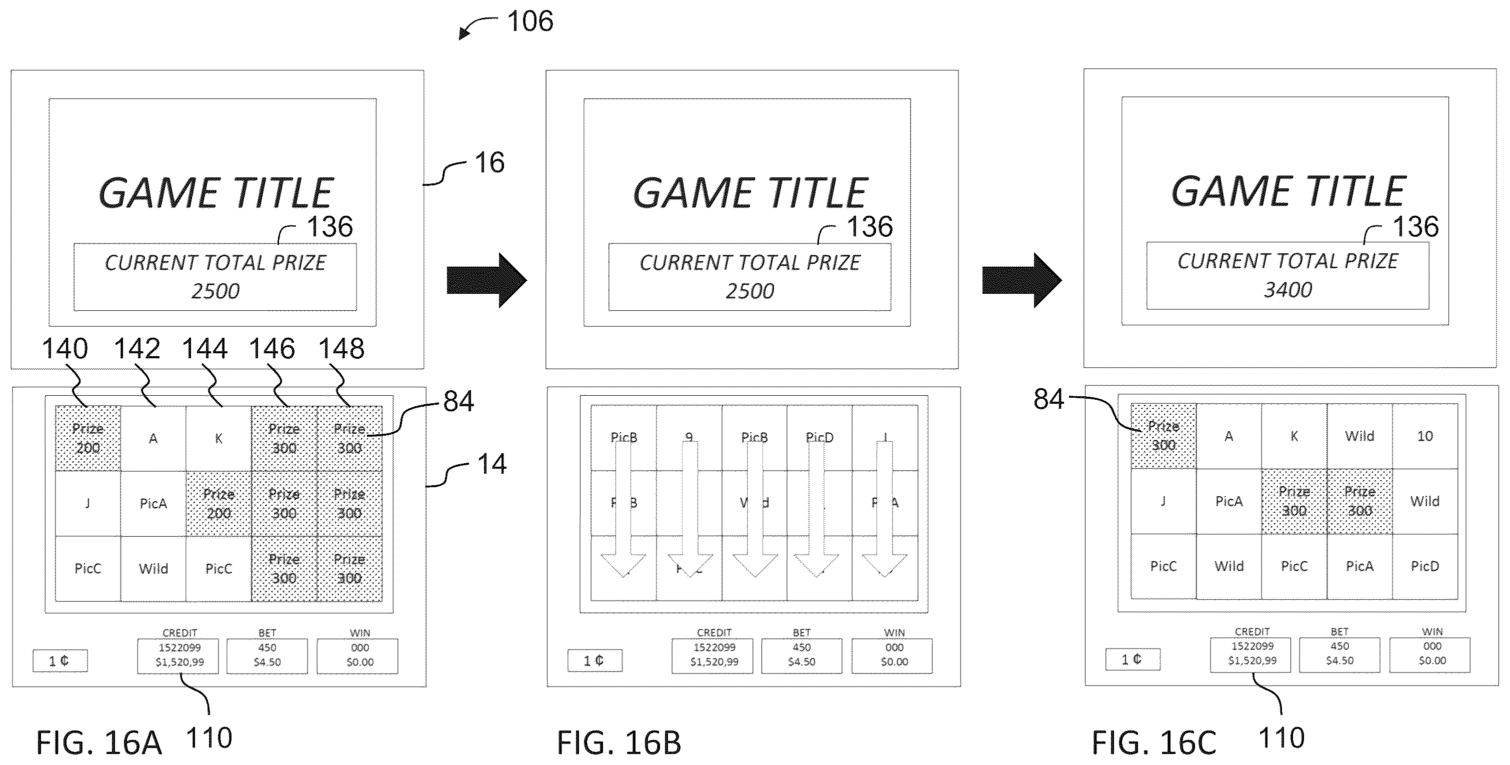 Patent US11847894 Figure 18 – Gaming machine, control method for machine, and program for operating a gaming machine to display an animated sequence of computer-generated images including a bonus feature event