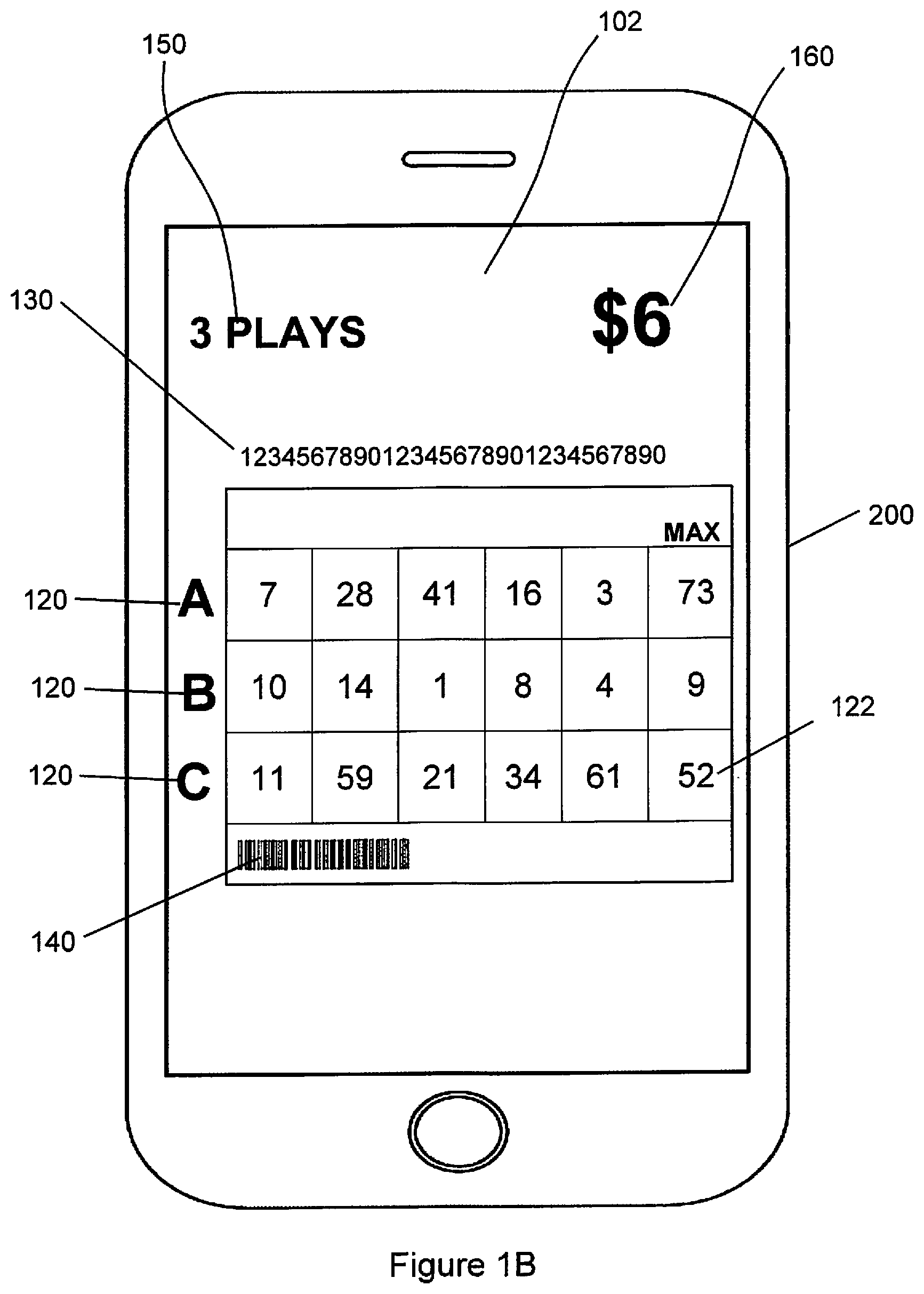 Patent US11847895 Figure 2 – Pre-printed and pre-selected lottery tickets for point-of-sale purchase