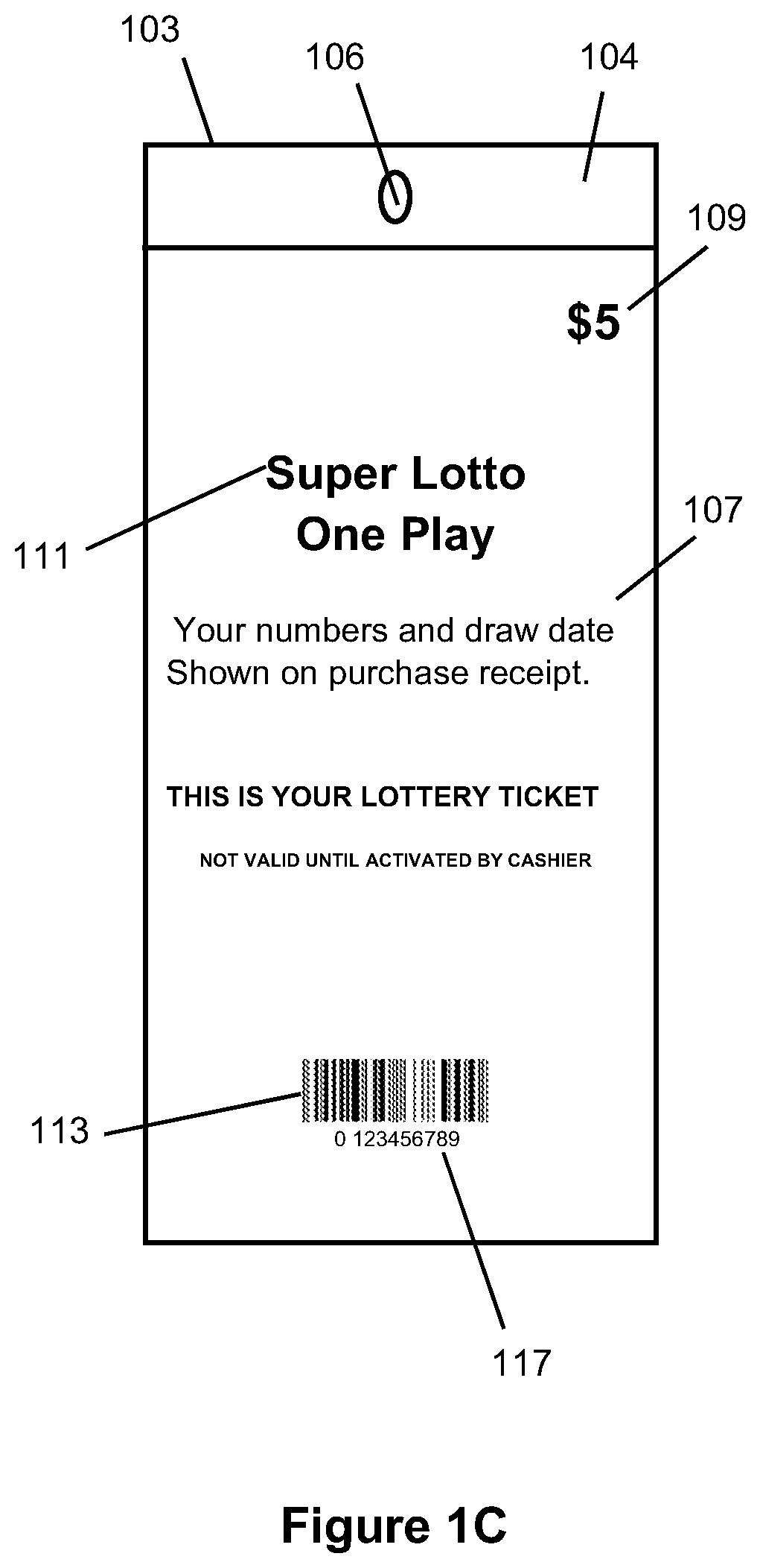 Patent US11847895 Figure 3 – Pre-printed and pre-selected lottery tickets for point-of-sale purchase