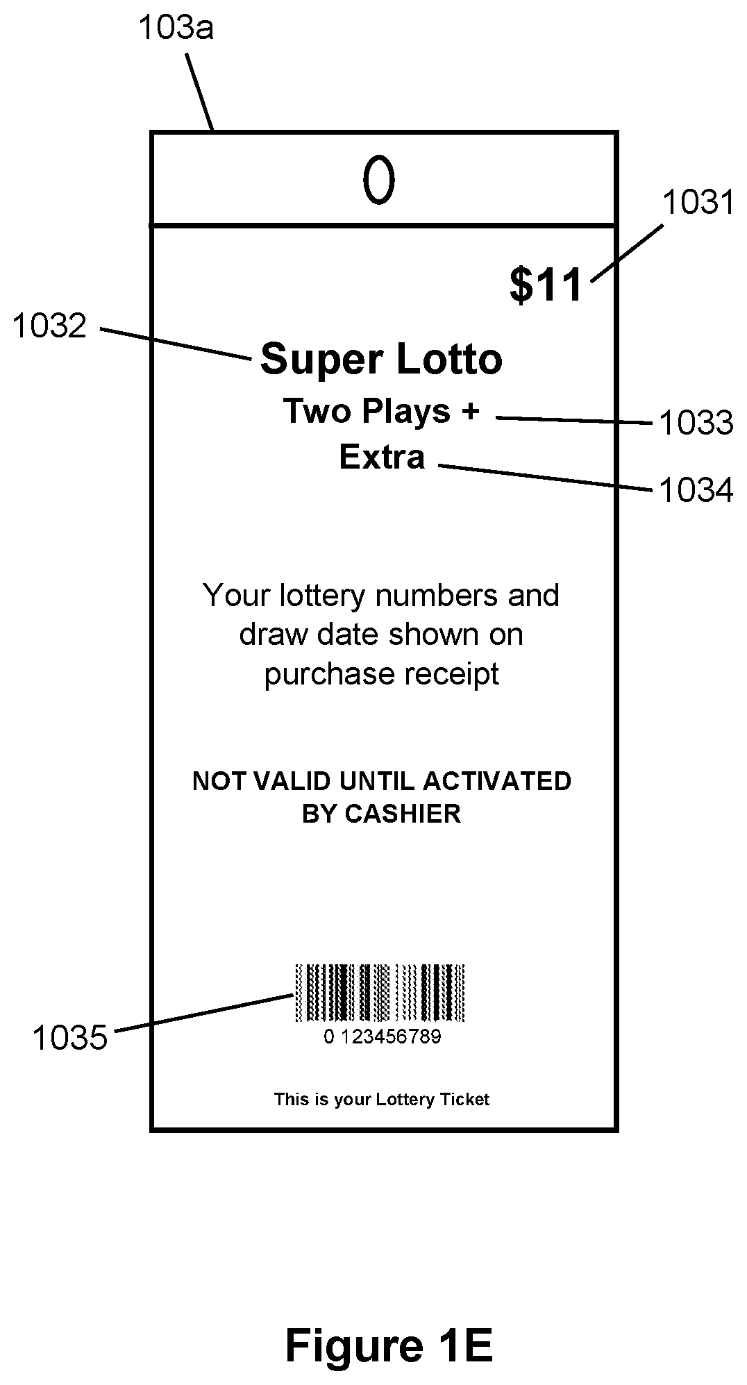 Patent US11847895 Figure 5 – Pre-printed and pre-selected lottery tickets for point-of-sale purchase