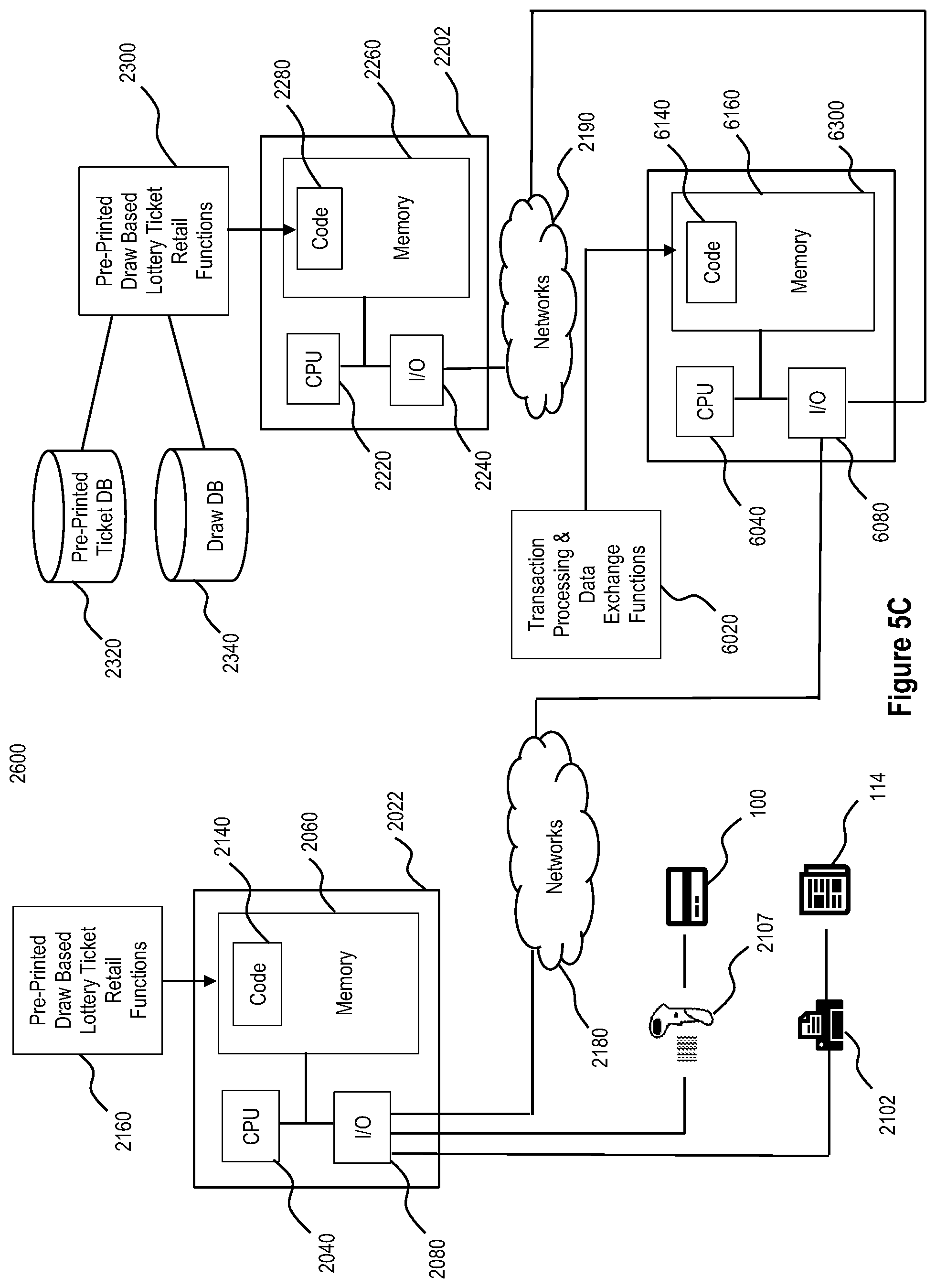 Patent US11847895 Figure 14 – Pre-printed and pre-selected lottery tickets for point-of-sale purchase
