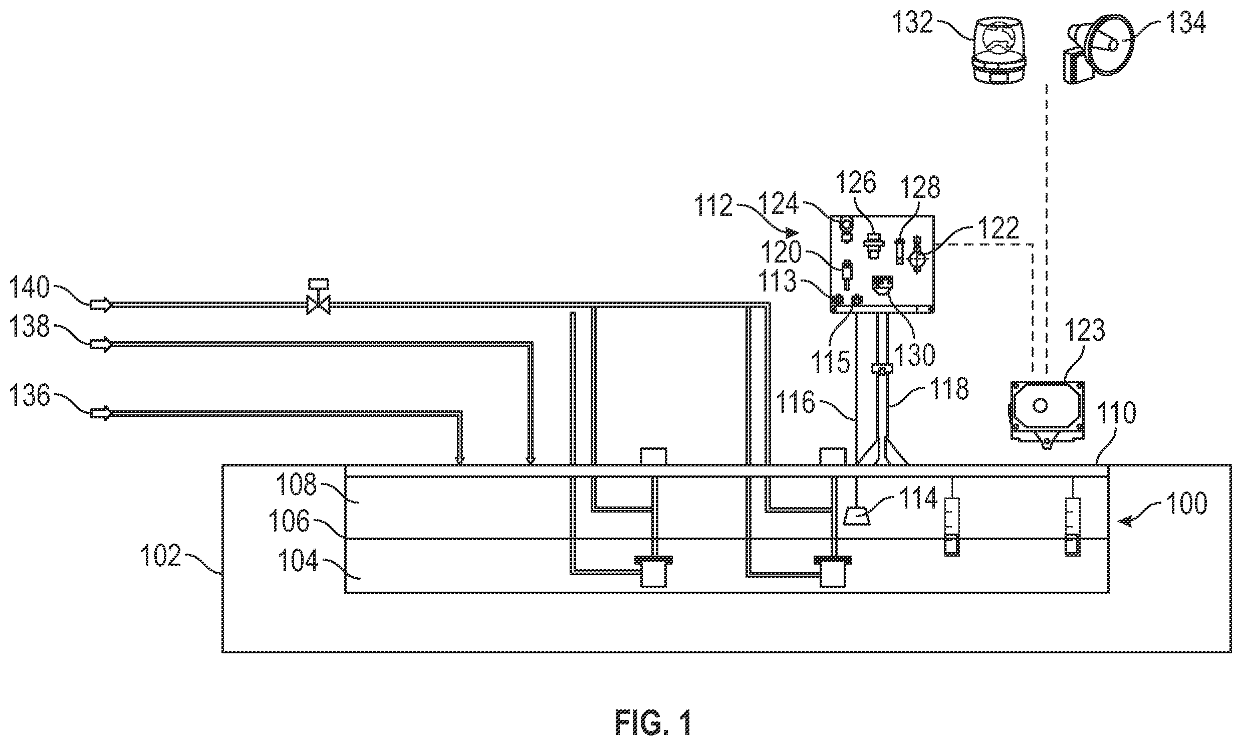 Patent US11847899 — Sumps gas monitoring system — Figure 1