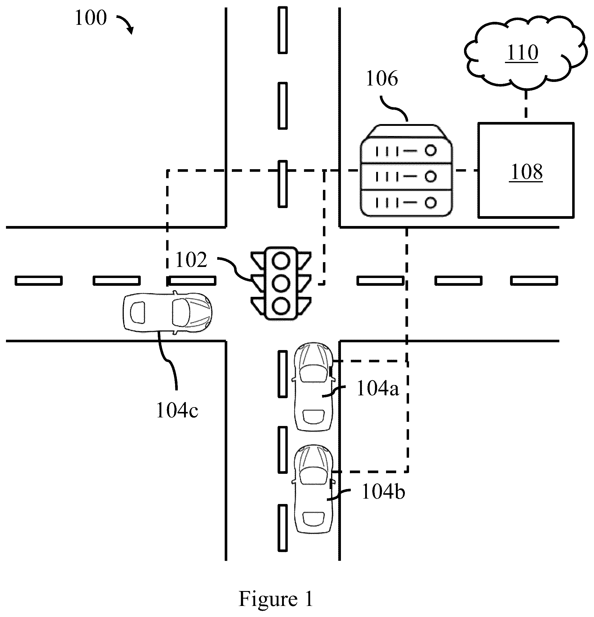 Patent US11847908 Figure 1 – Data processing for connected and autonomous vehicles