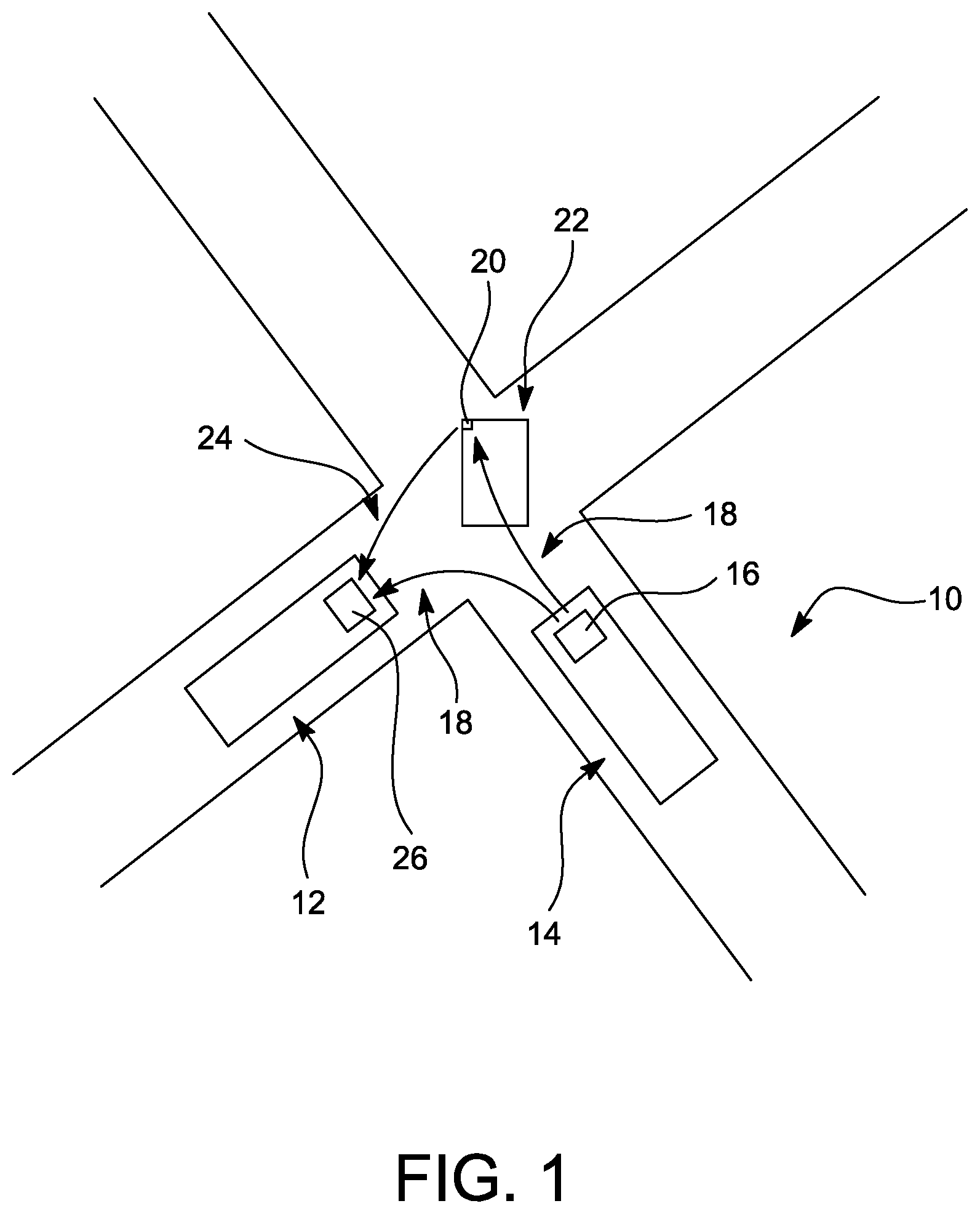 Patent US11847910 Figure 1 – Emergency vehicle alert system