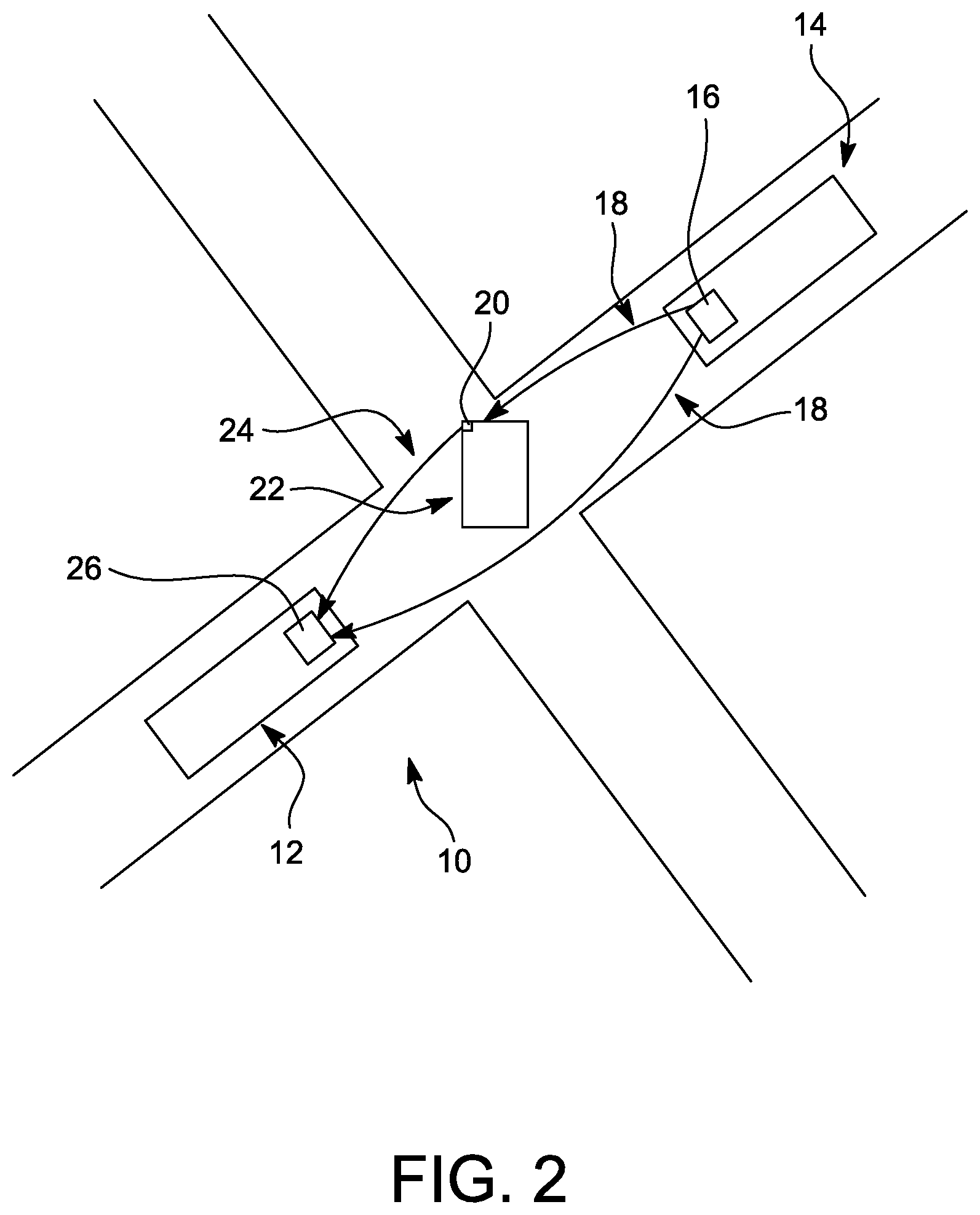 Patent US11847910 Figure 2 – Emergency vehicle alert system