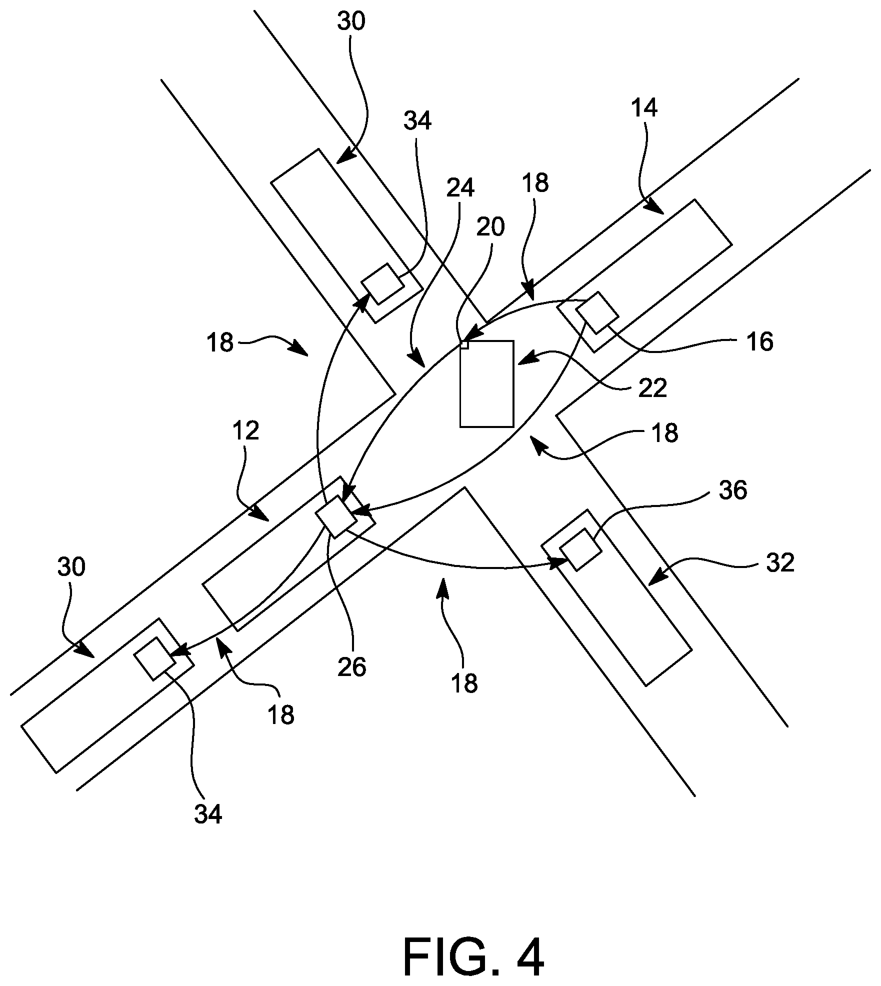 Patent US11847910 Figure 4 – Emergency vehicle alert system