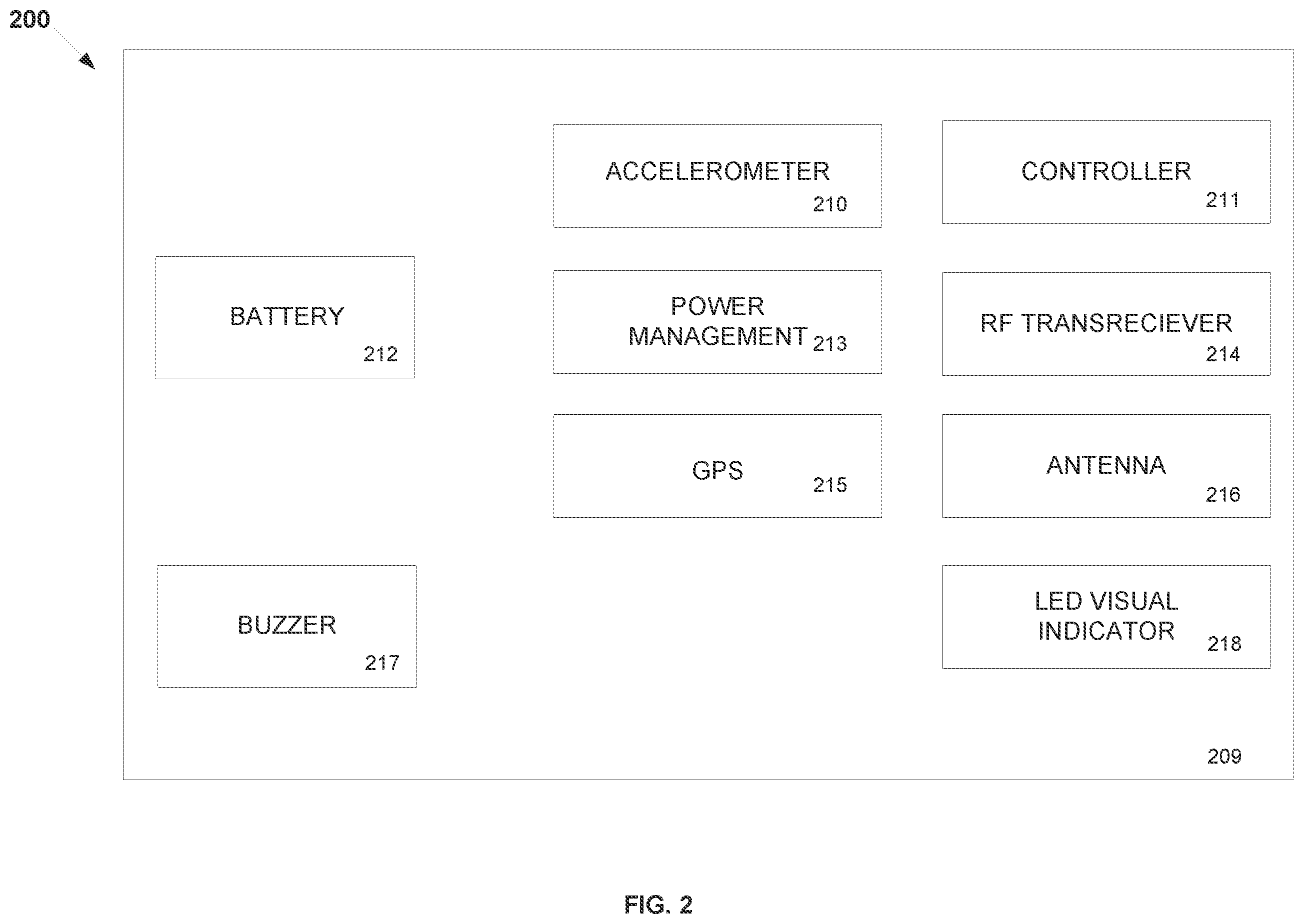 Patent US11847916 Figure 2 – Advanced parking management system