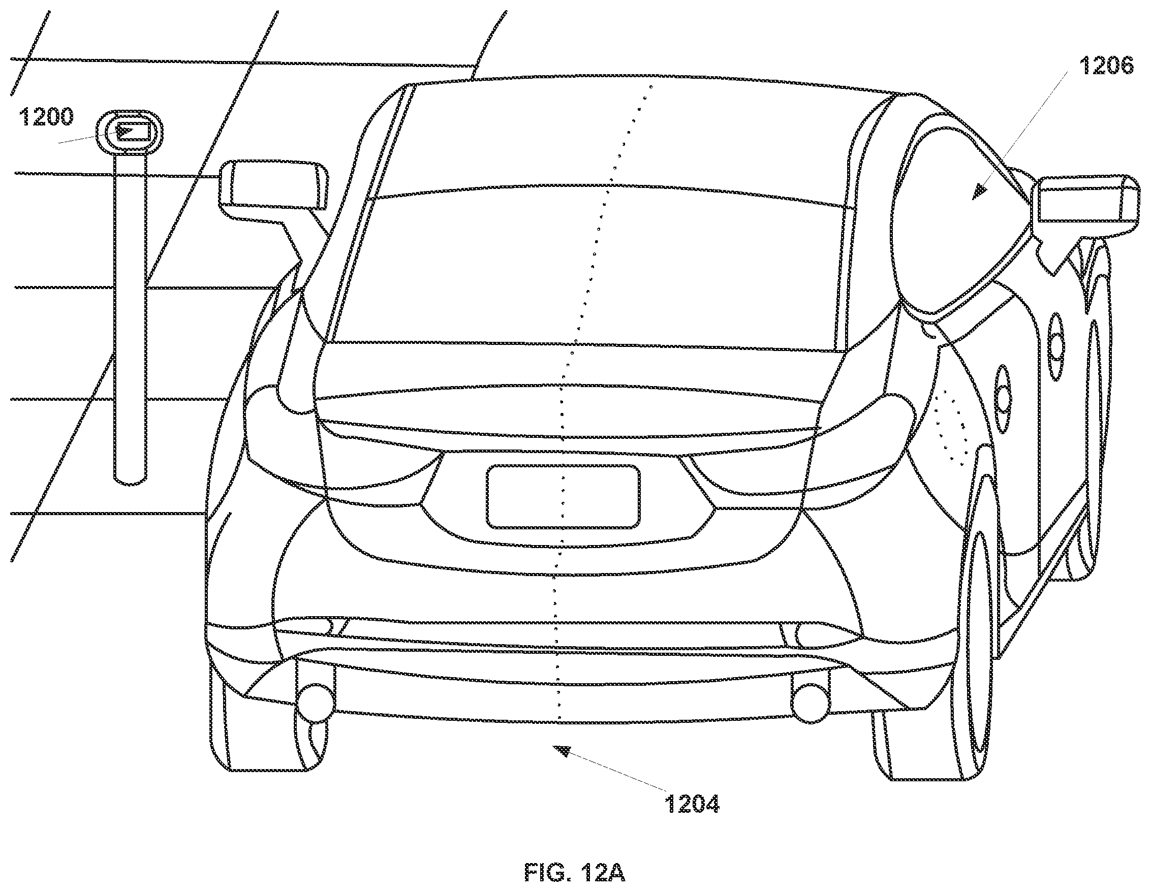 Patent US11847916 Figure 12 – Advanced parking management system