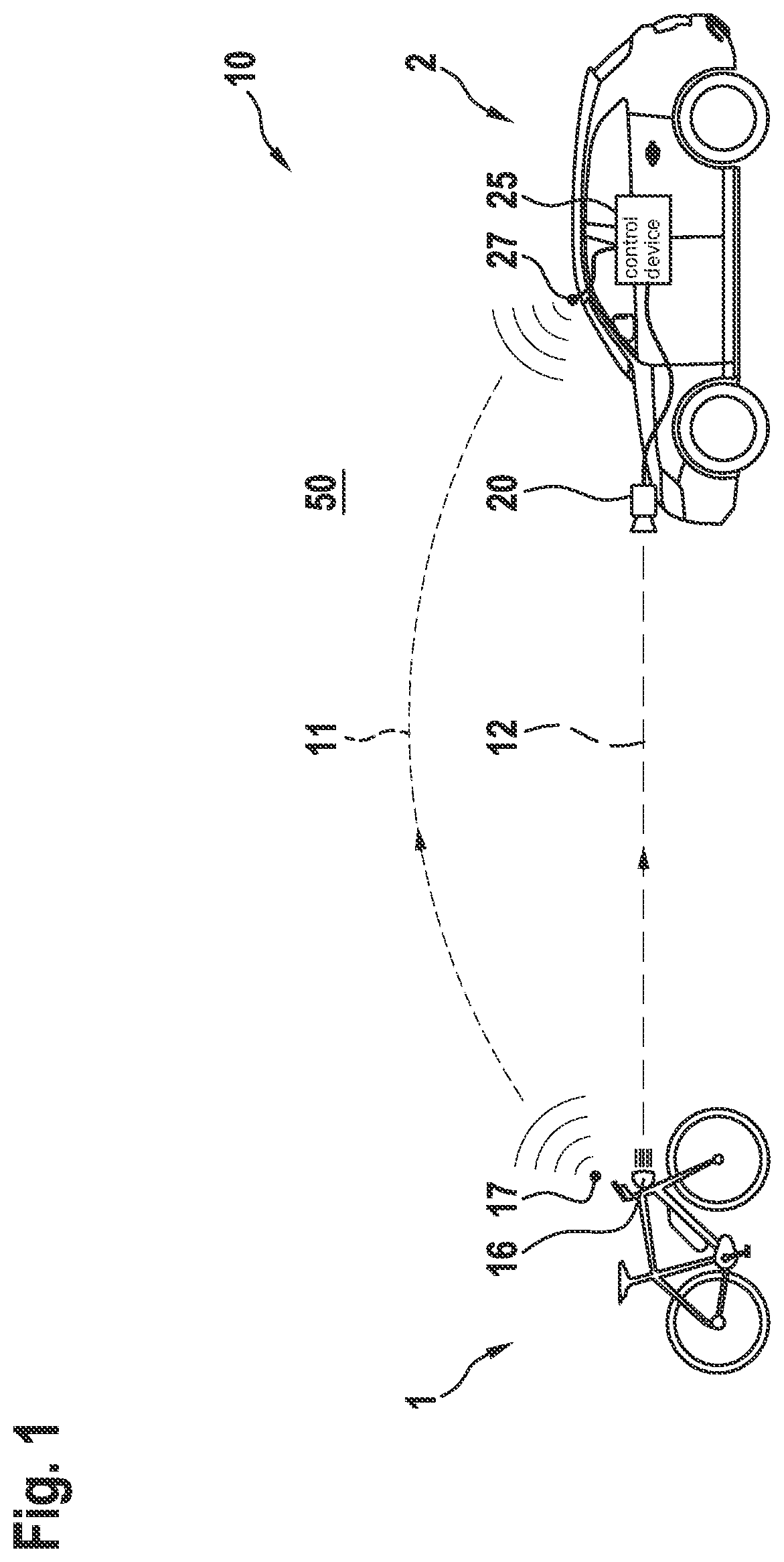 Patent US11847918 Figure 1 – Method for the communication of at least two users of a networked traffic system