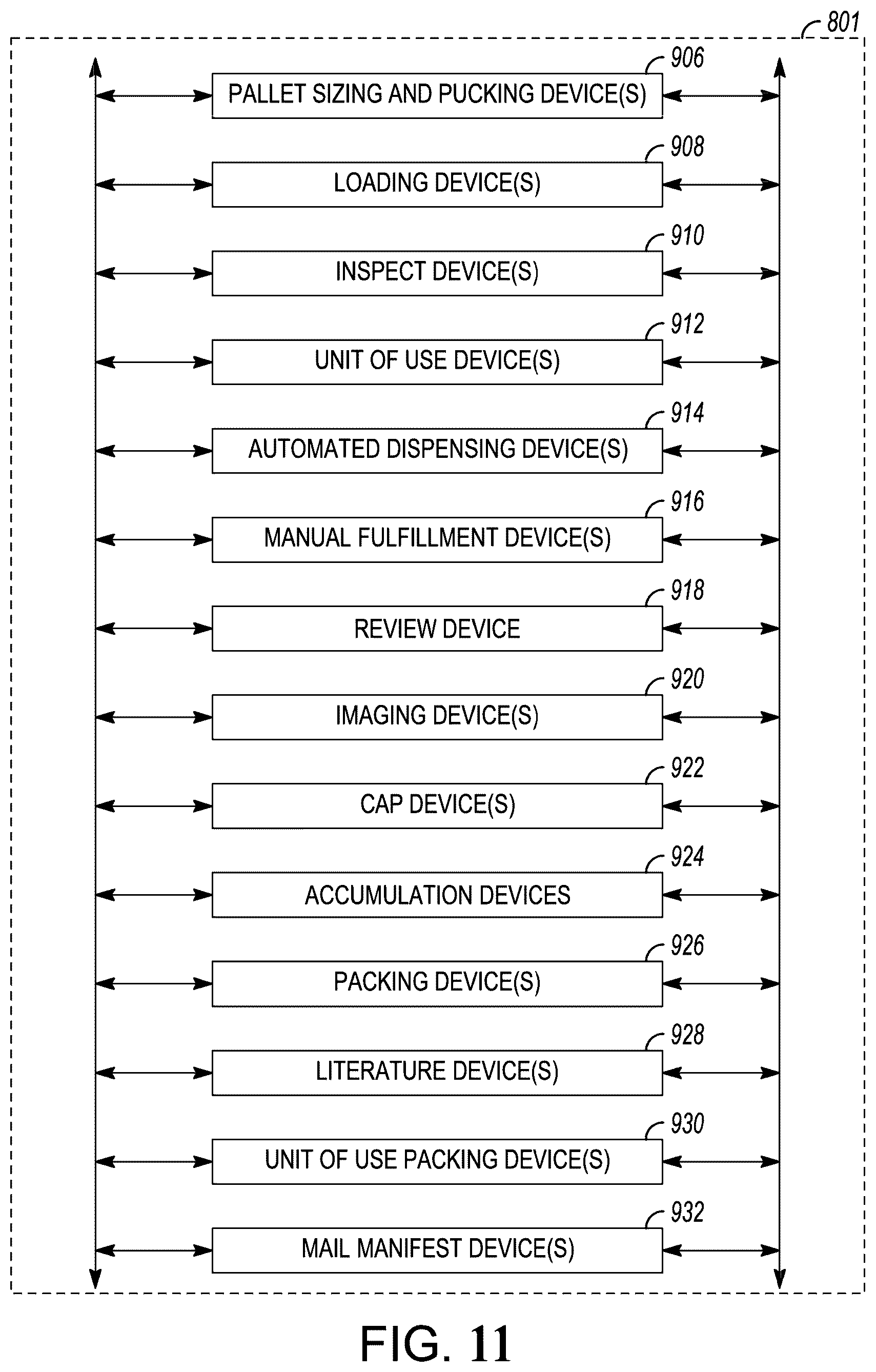 Patent US11847922 Figure 11 – System and method for secure delivery of a medication package