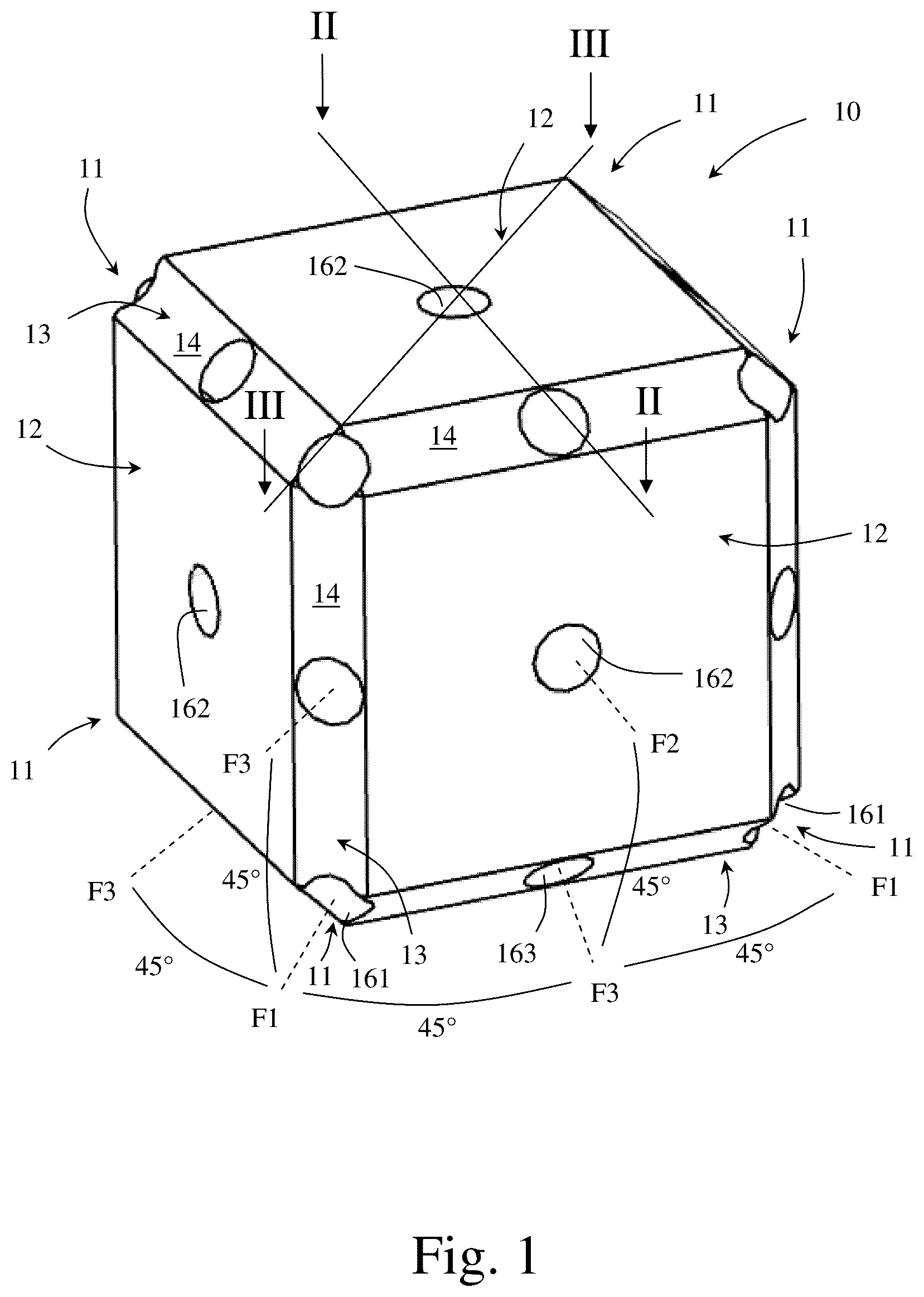 Patent US11847930 — Three dimensional cube-like member — Figure 1