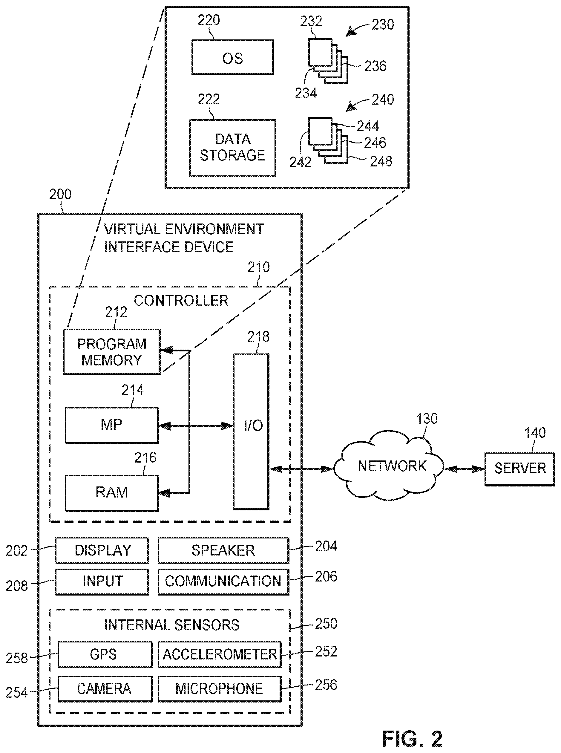 Patent US11847937 Figure 2 – Virtual multi-property training environment
