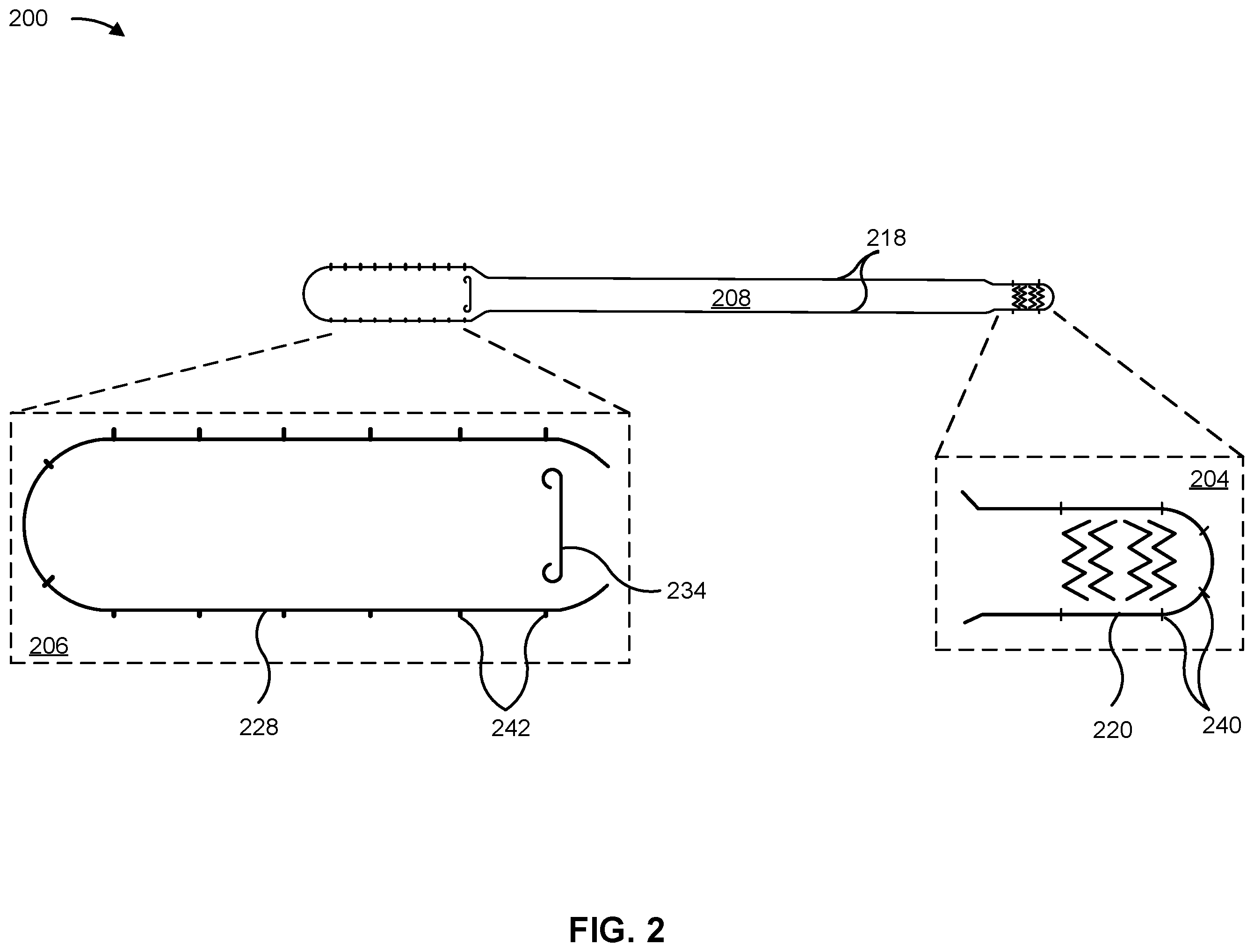Patent US11847939 Figure 2 – Wristband assembly and edge configuration