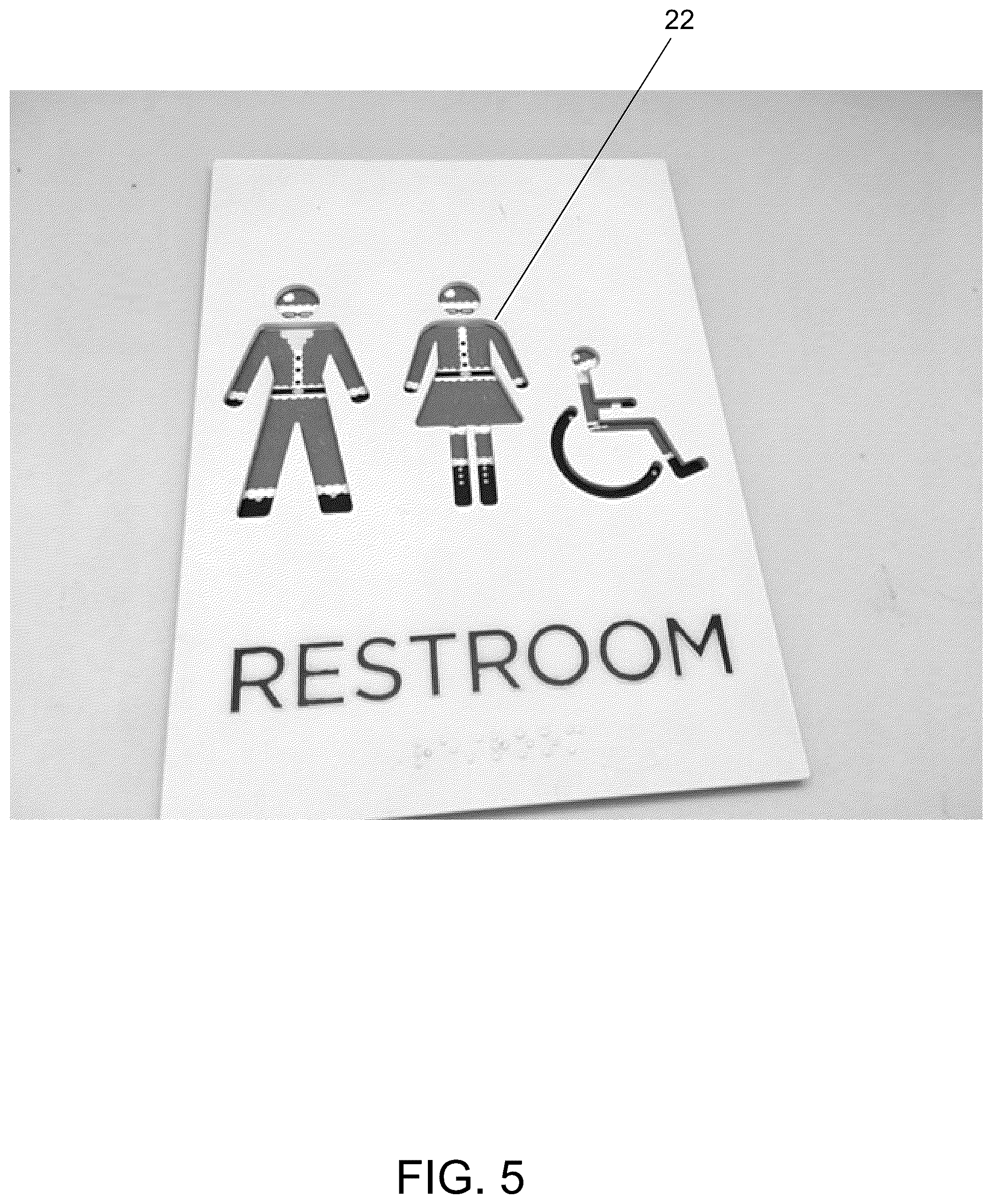 Patent US11847941 Figure 5 – Sign with inserts