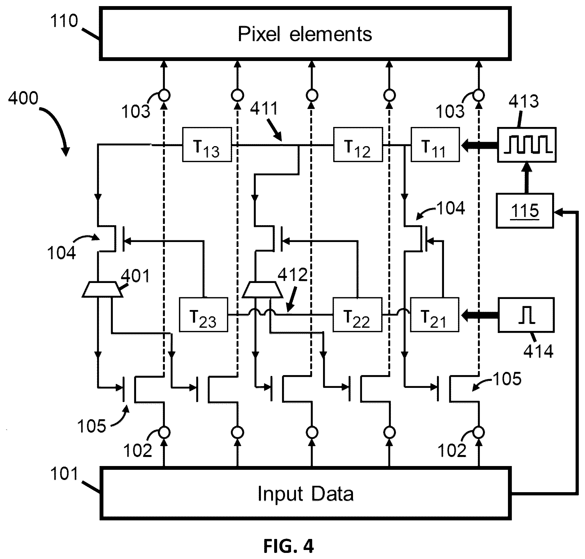 Patent US11847944 Figure 4 – Data distribution for holographic projection