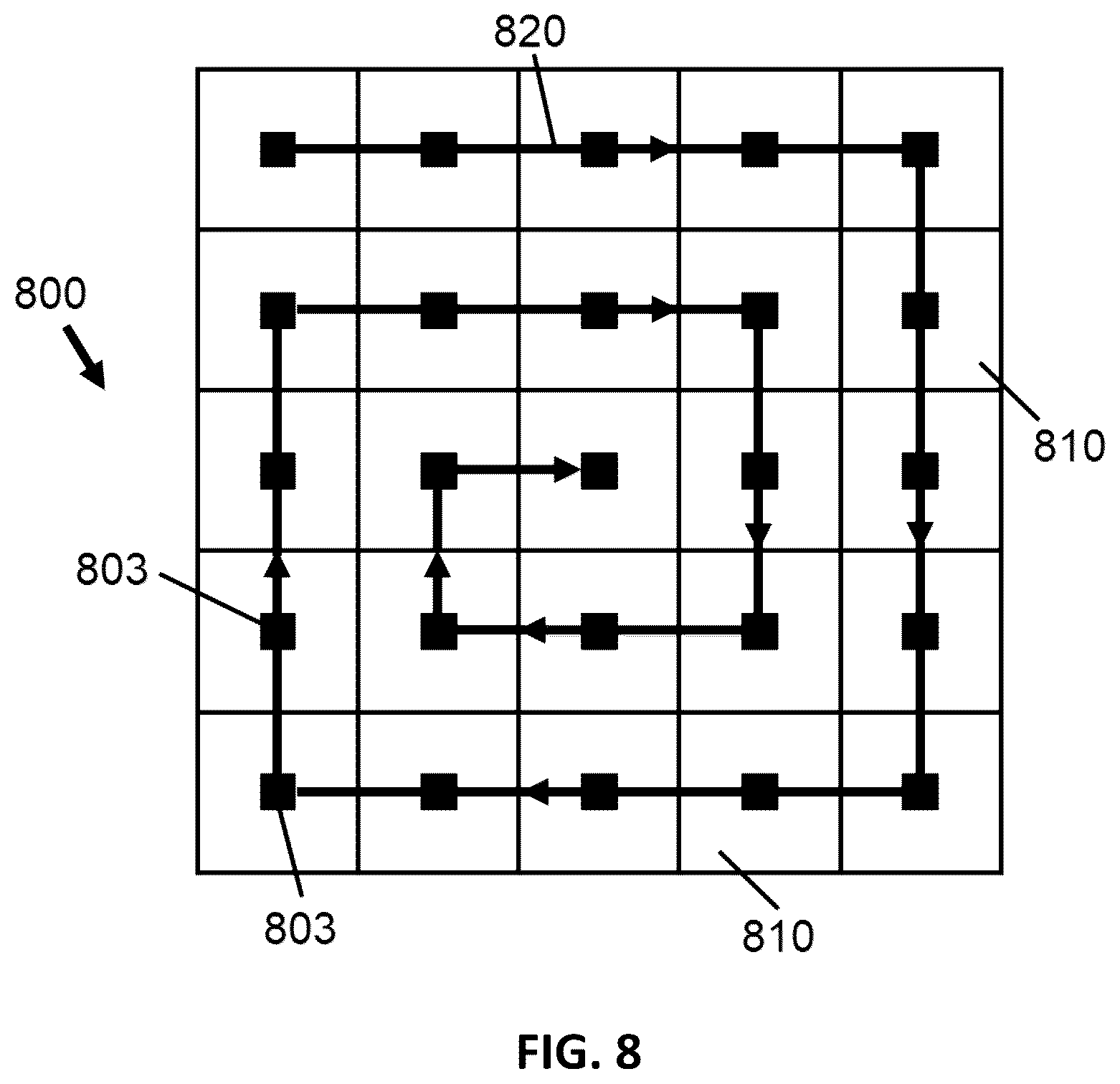 Patent US11847944 Figure 8 – Data distribution for holographic projection