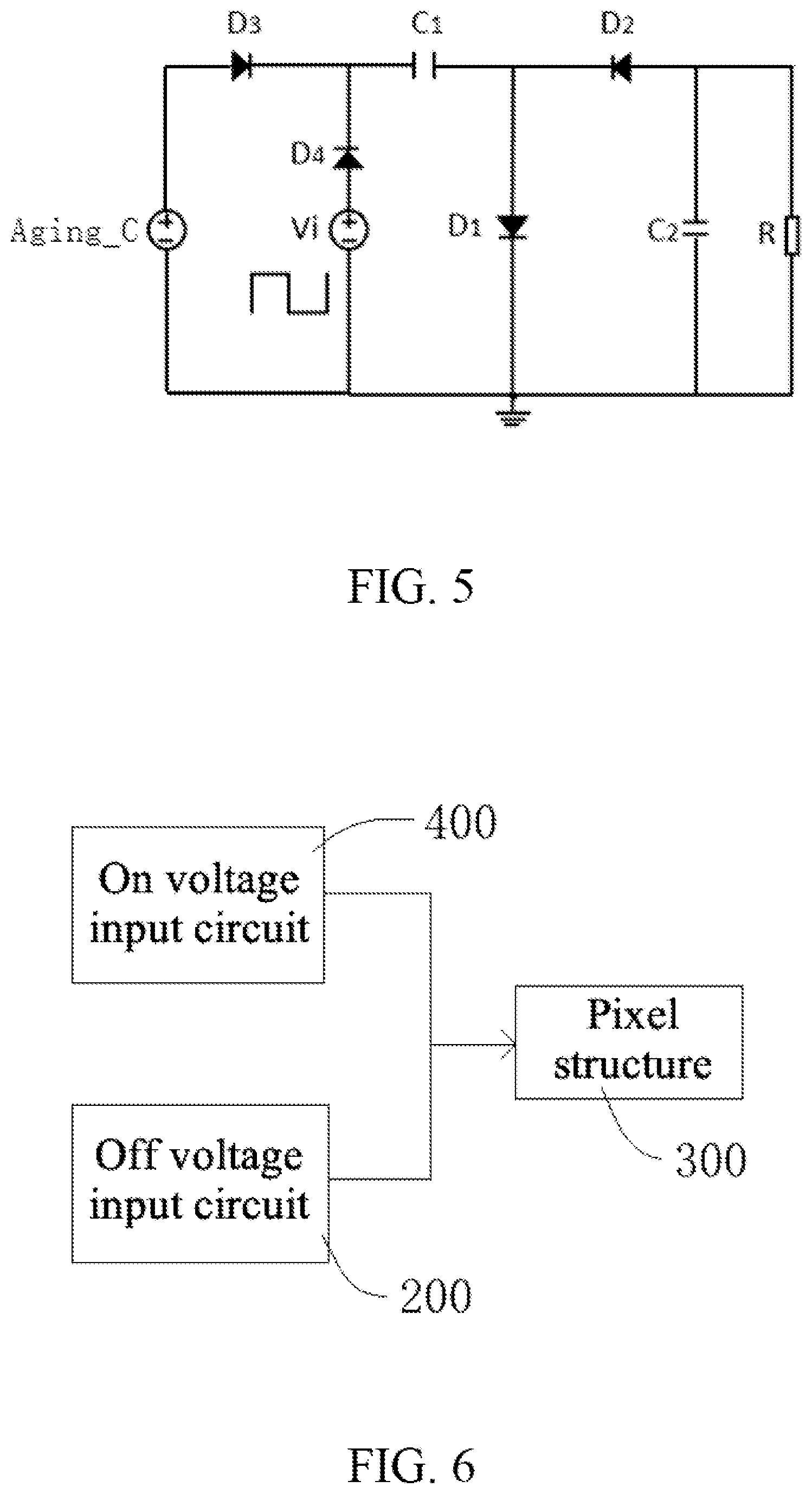 Patent US11847945 Figure 3 – Circuit for ageing display panel and display panel