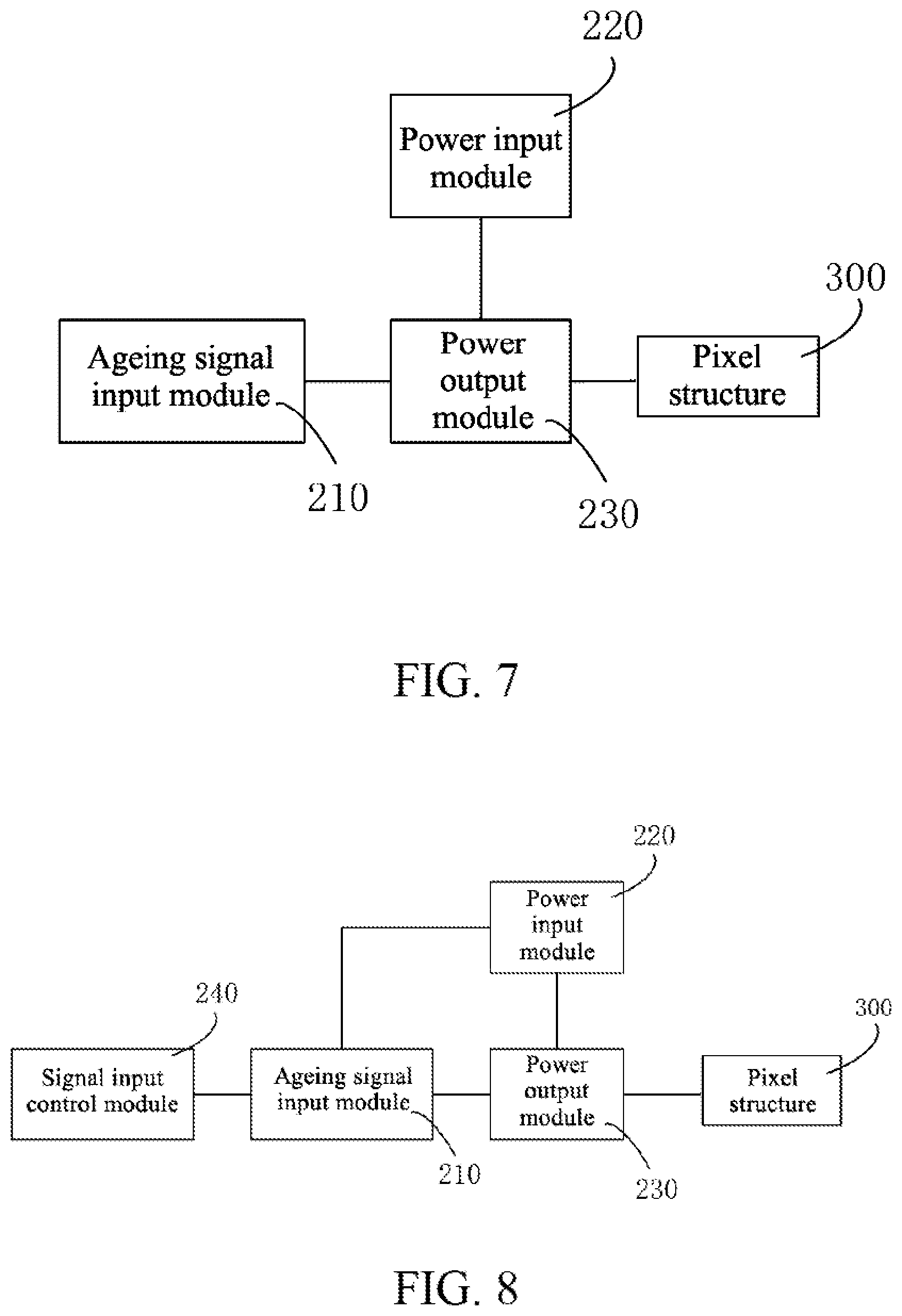Patent US11847945 Figure 4 – Circuit for ageing display panel and display panel
