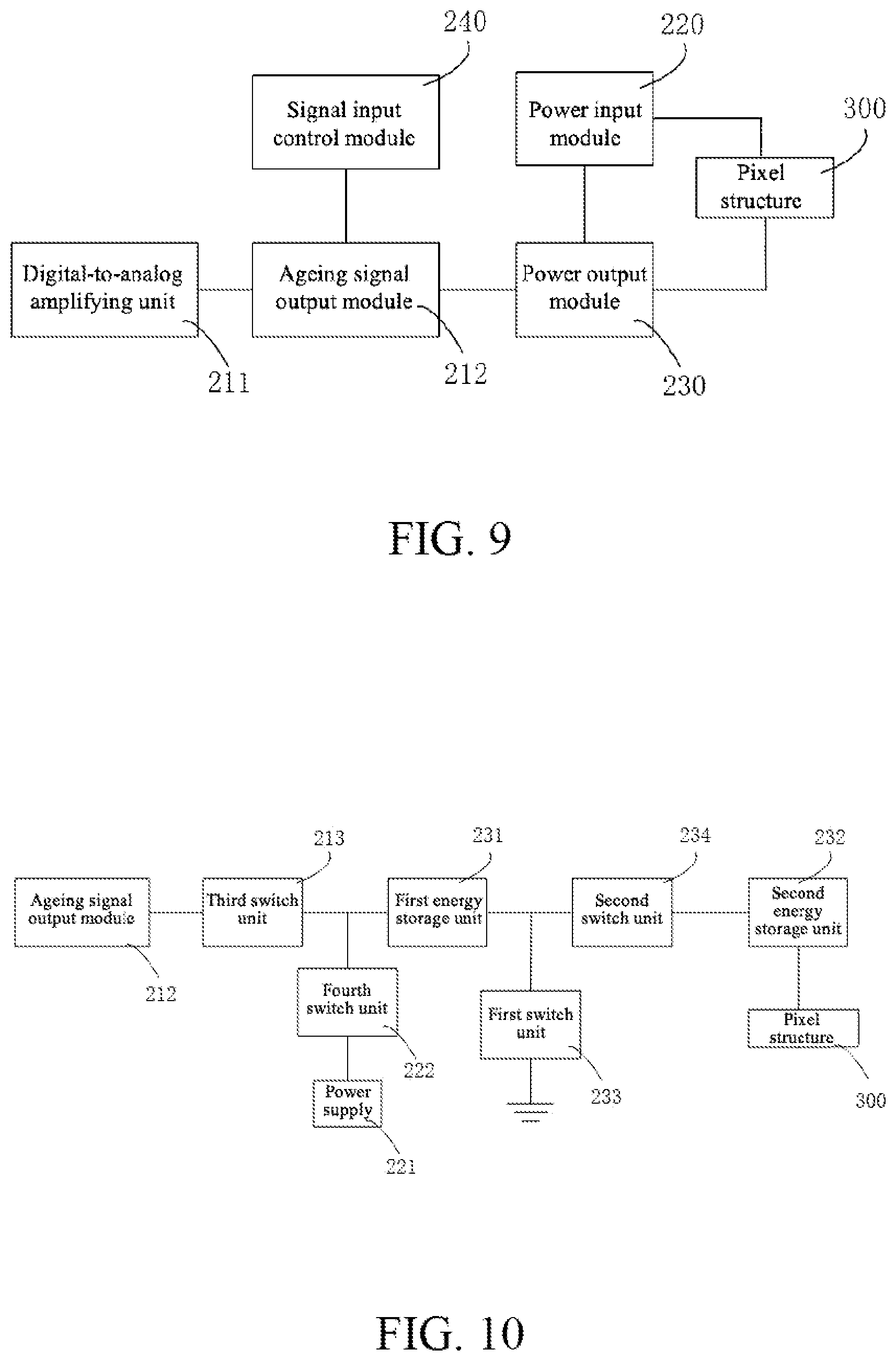 Patent US11847945 Figure 5 – Circuit for ageing display panel and display panel