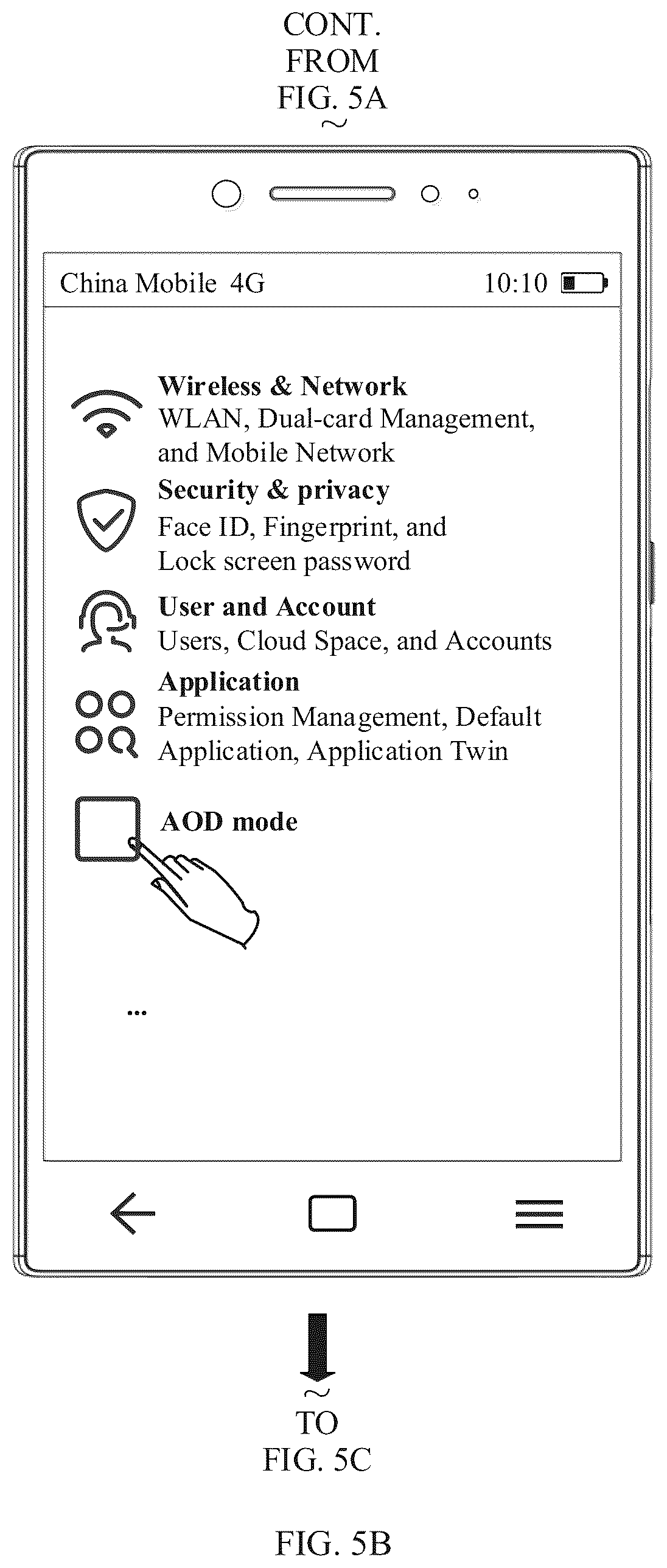 Patent US11847949 Figure 8 – Always on display control method and terminal device