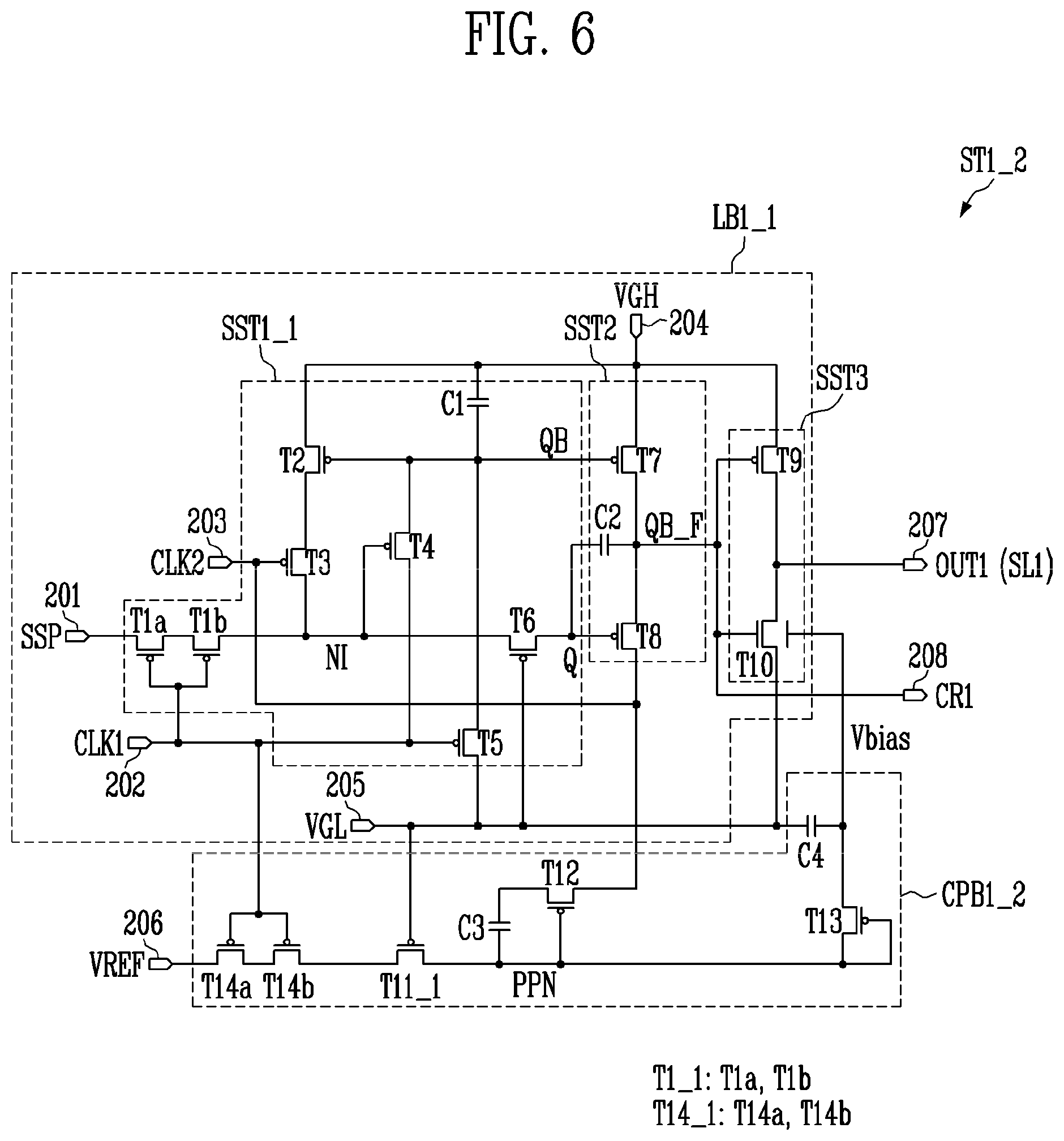 Patent US11847956 Figure 6 – Scan driver